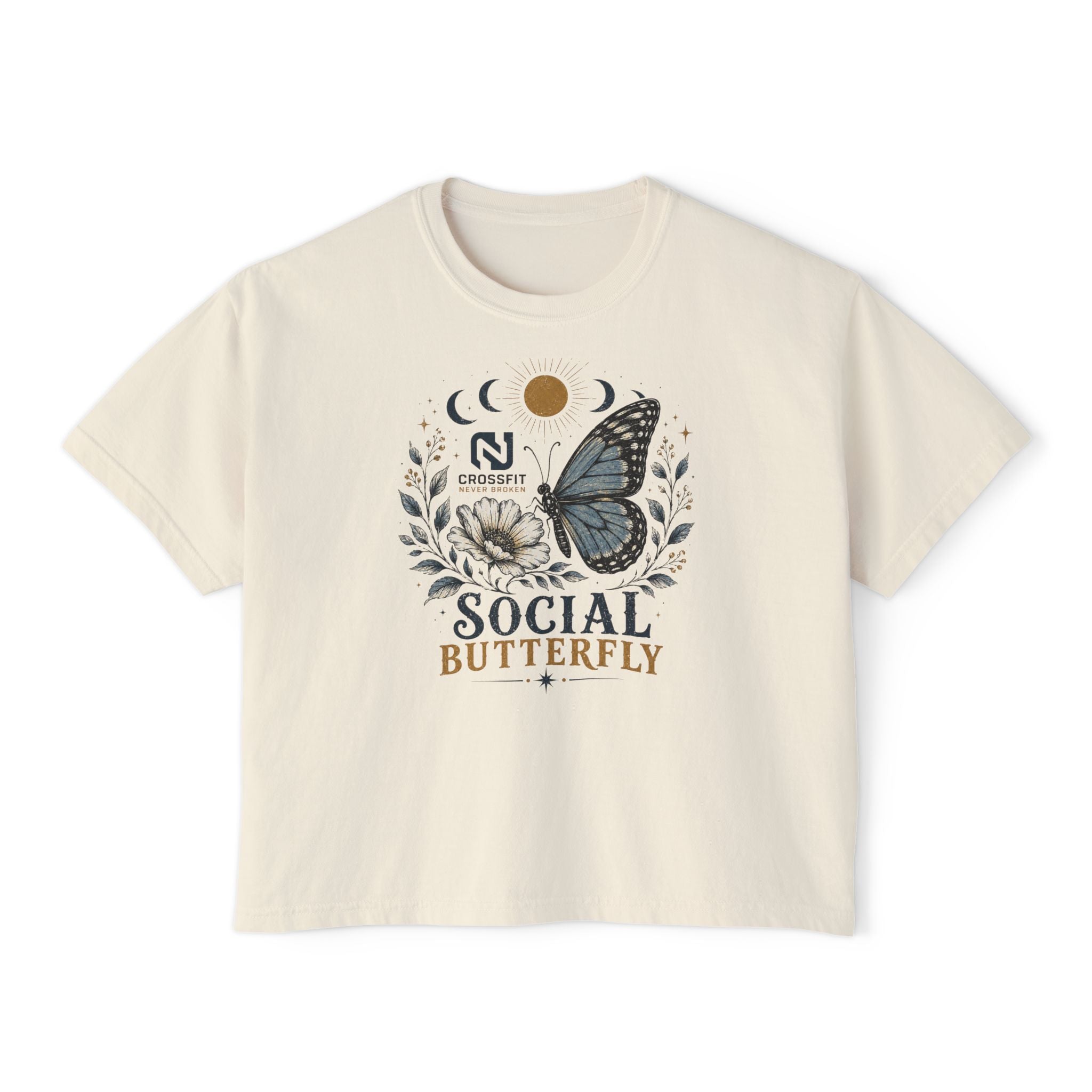 Social Butterfly Boxy Tee