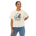 Social Butterfly Boxy Tee