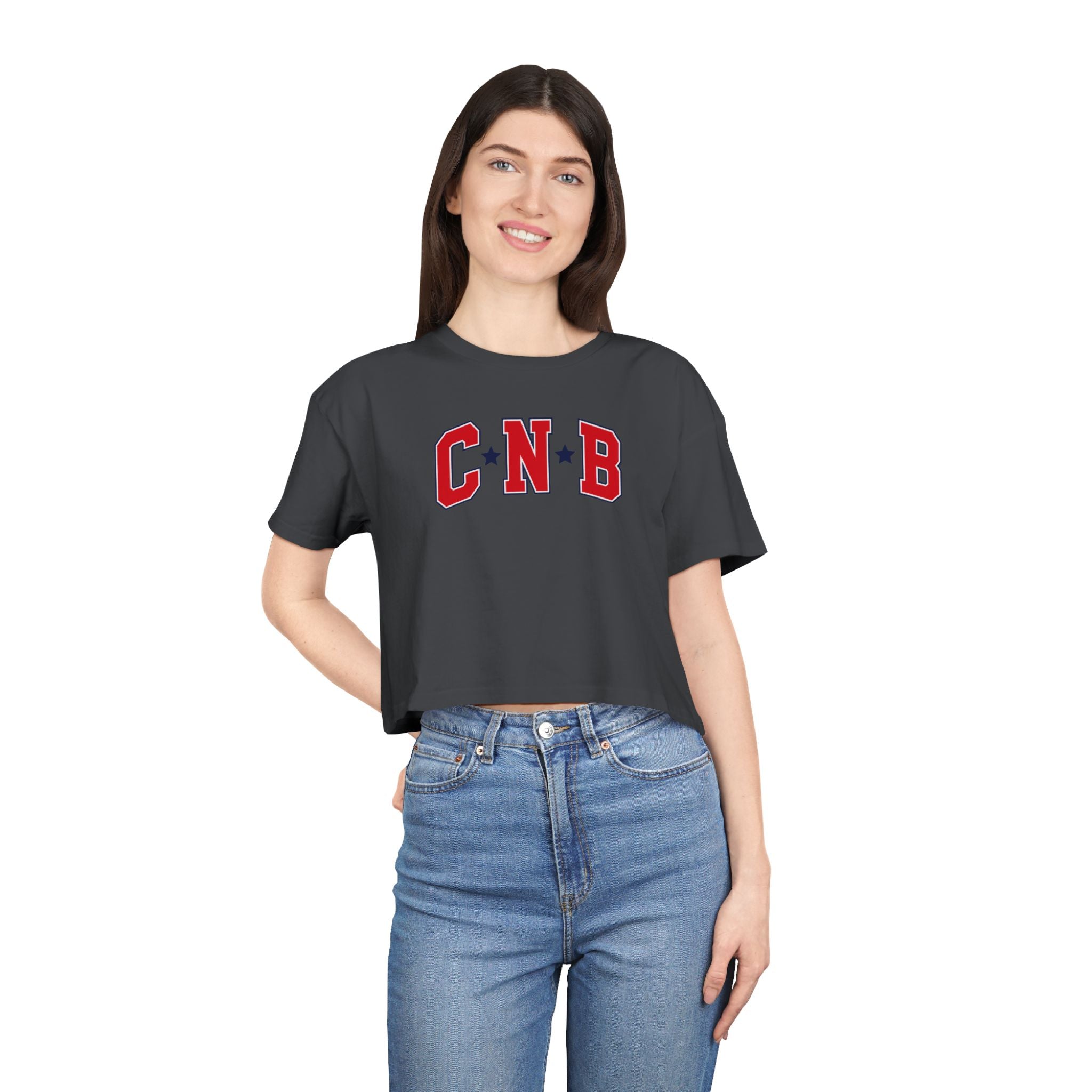 Varsity Letters Crop Tee