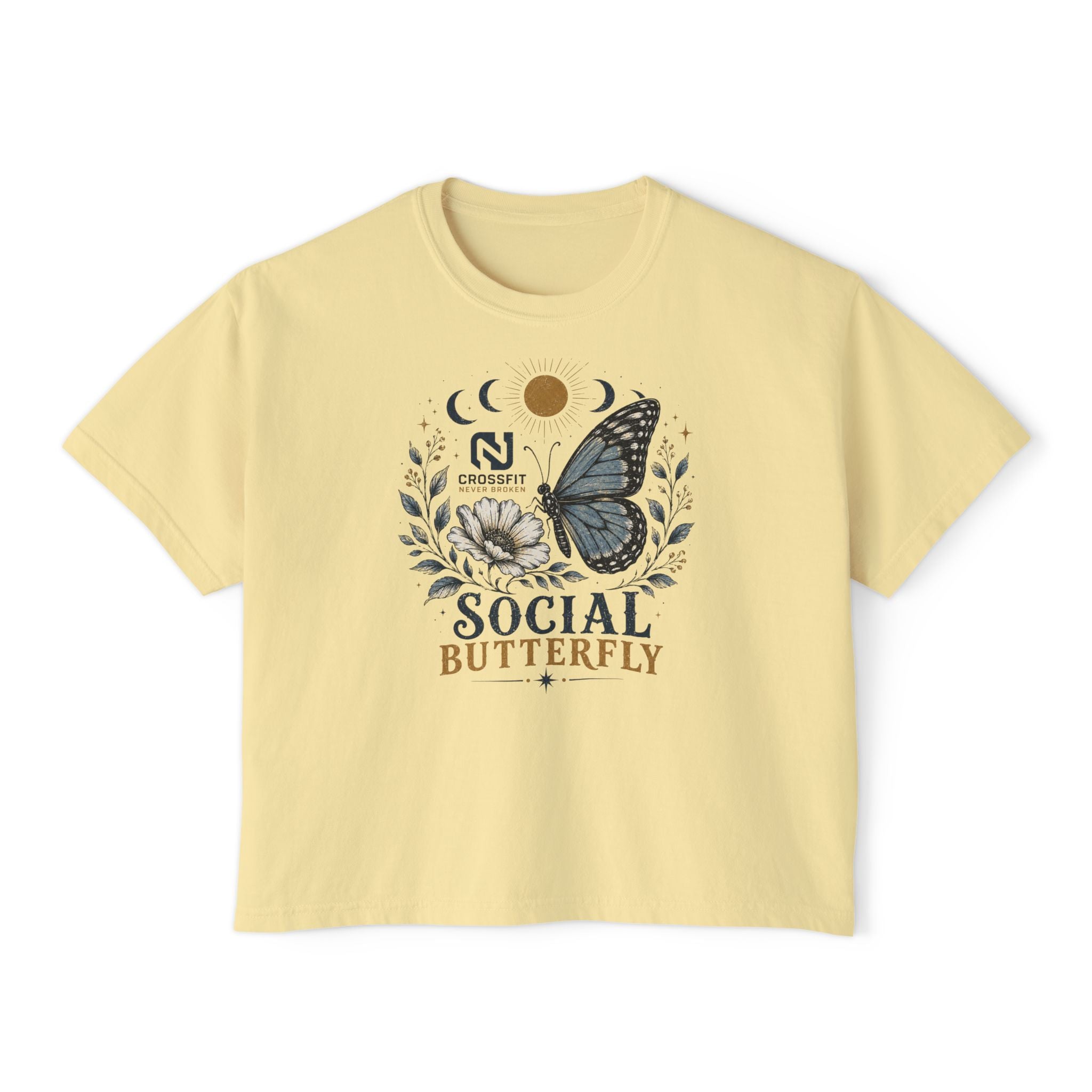 Social Butterfly Boxy Tee