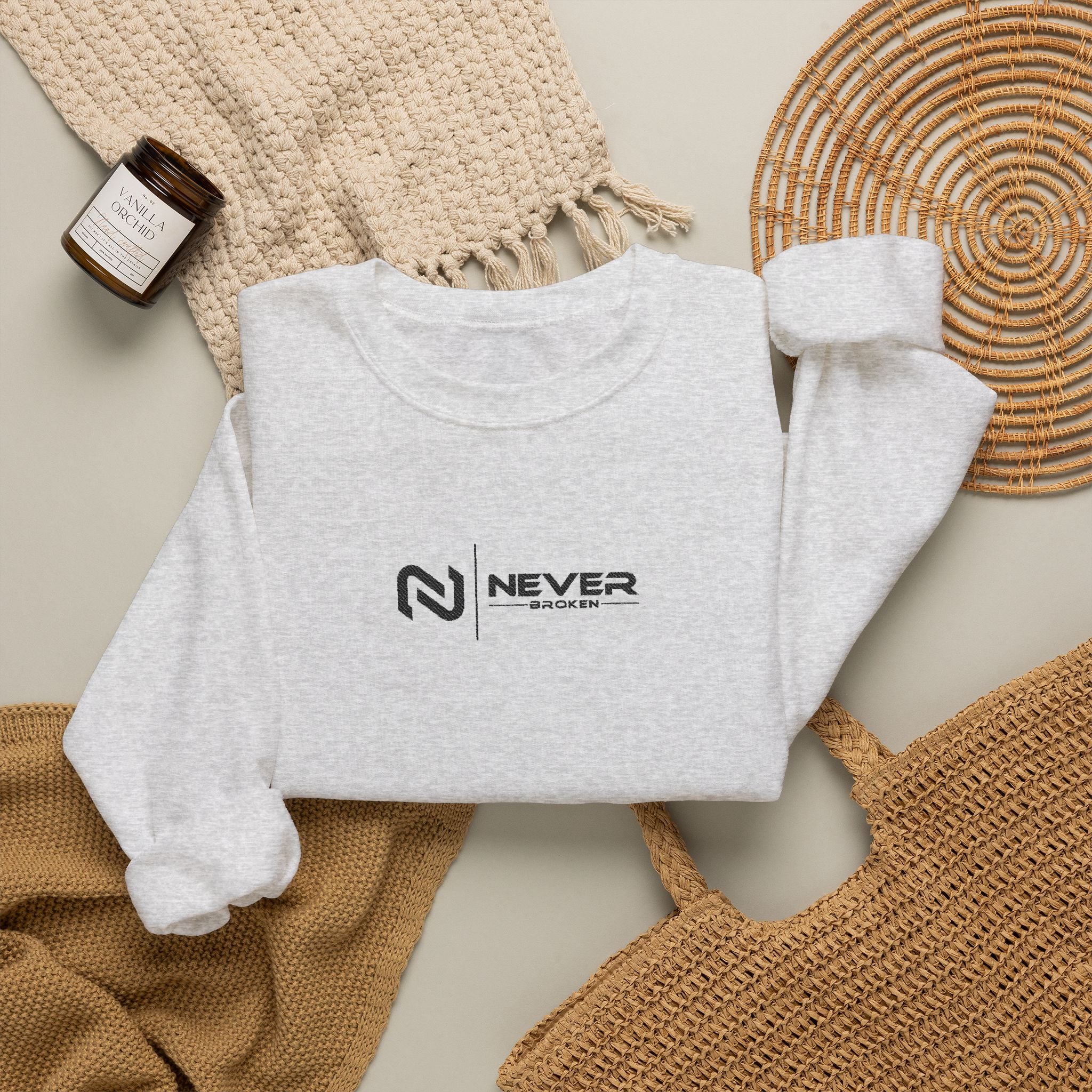 Embroidered Logo Crewneck