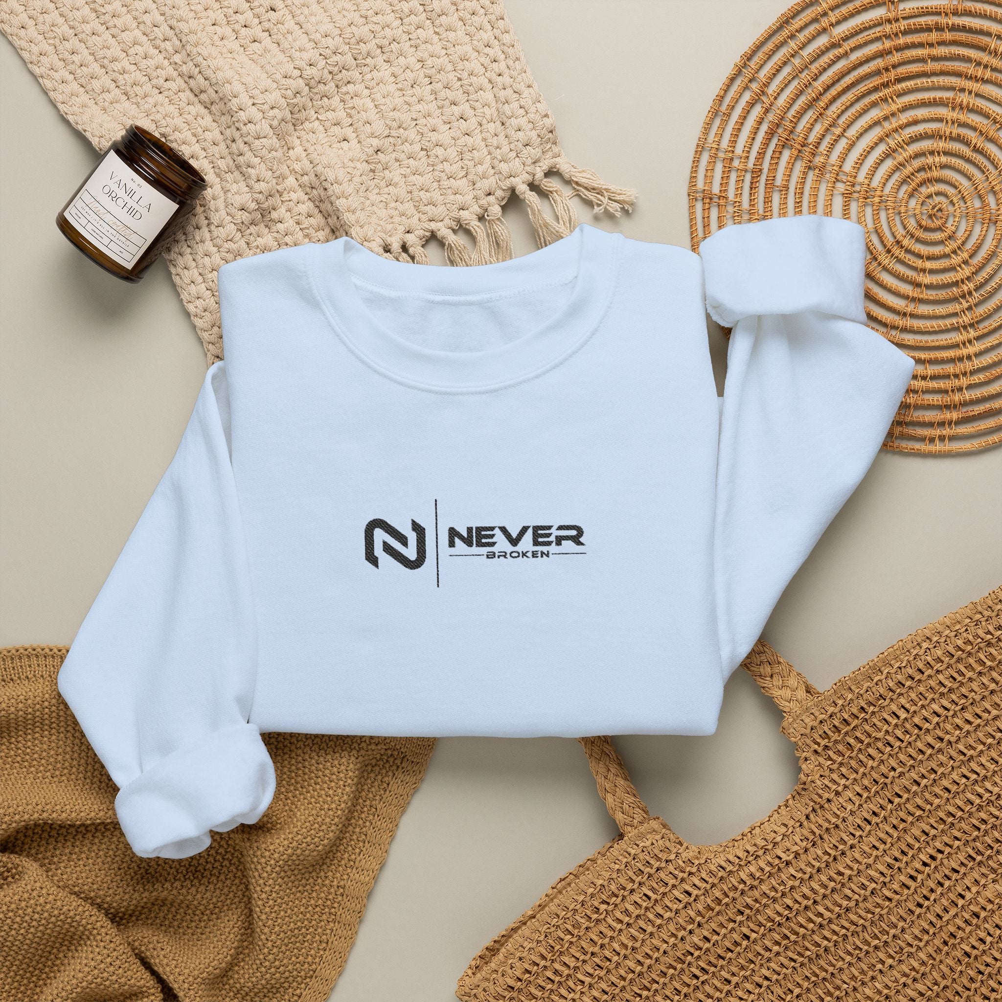 Embroidered Logo Crewneck