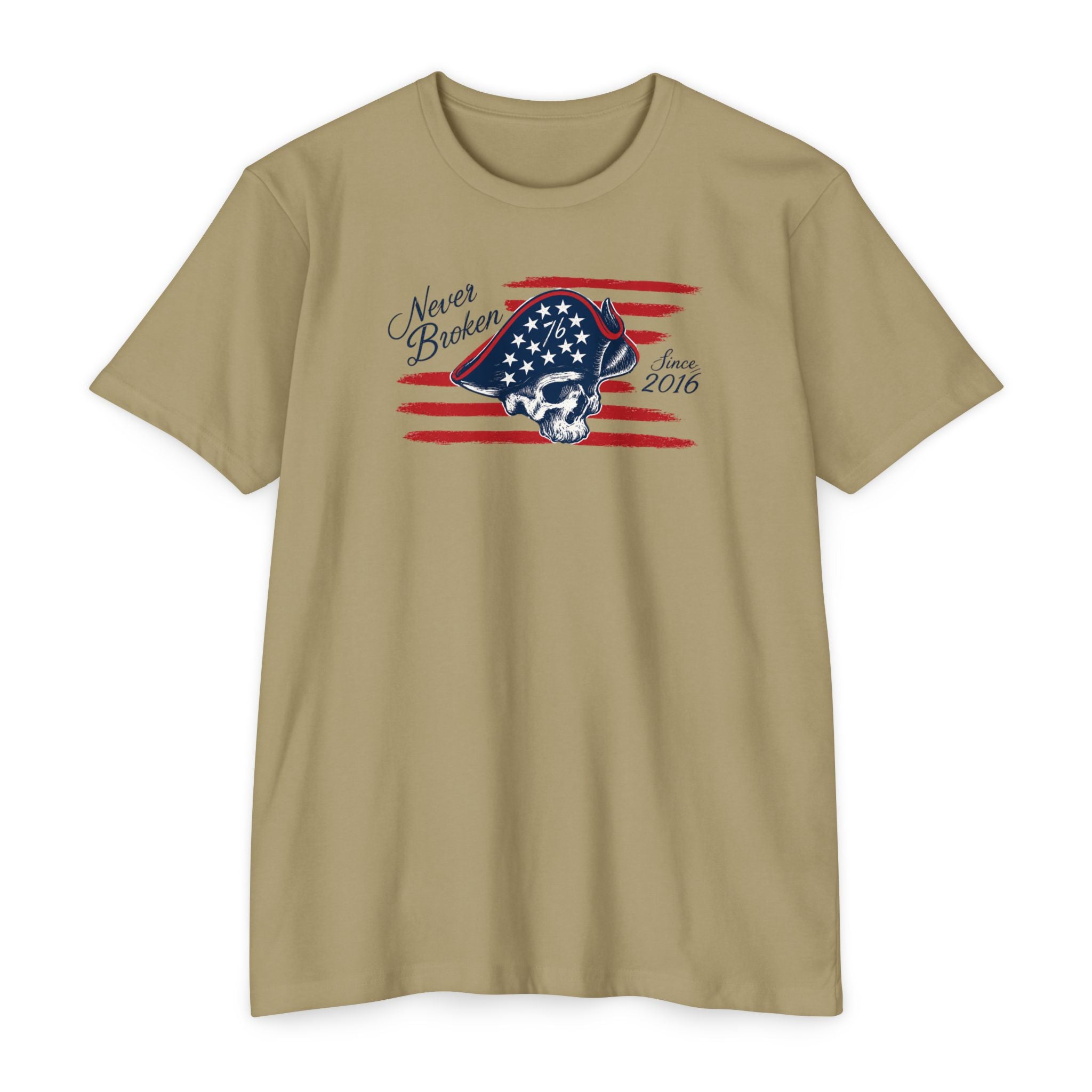 Never Broken - Patriotic Skull