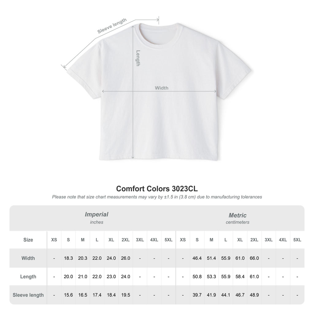 Never Broken Sunset Tee — Women's Boxy Crop