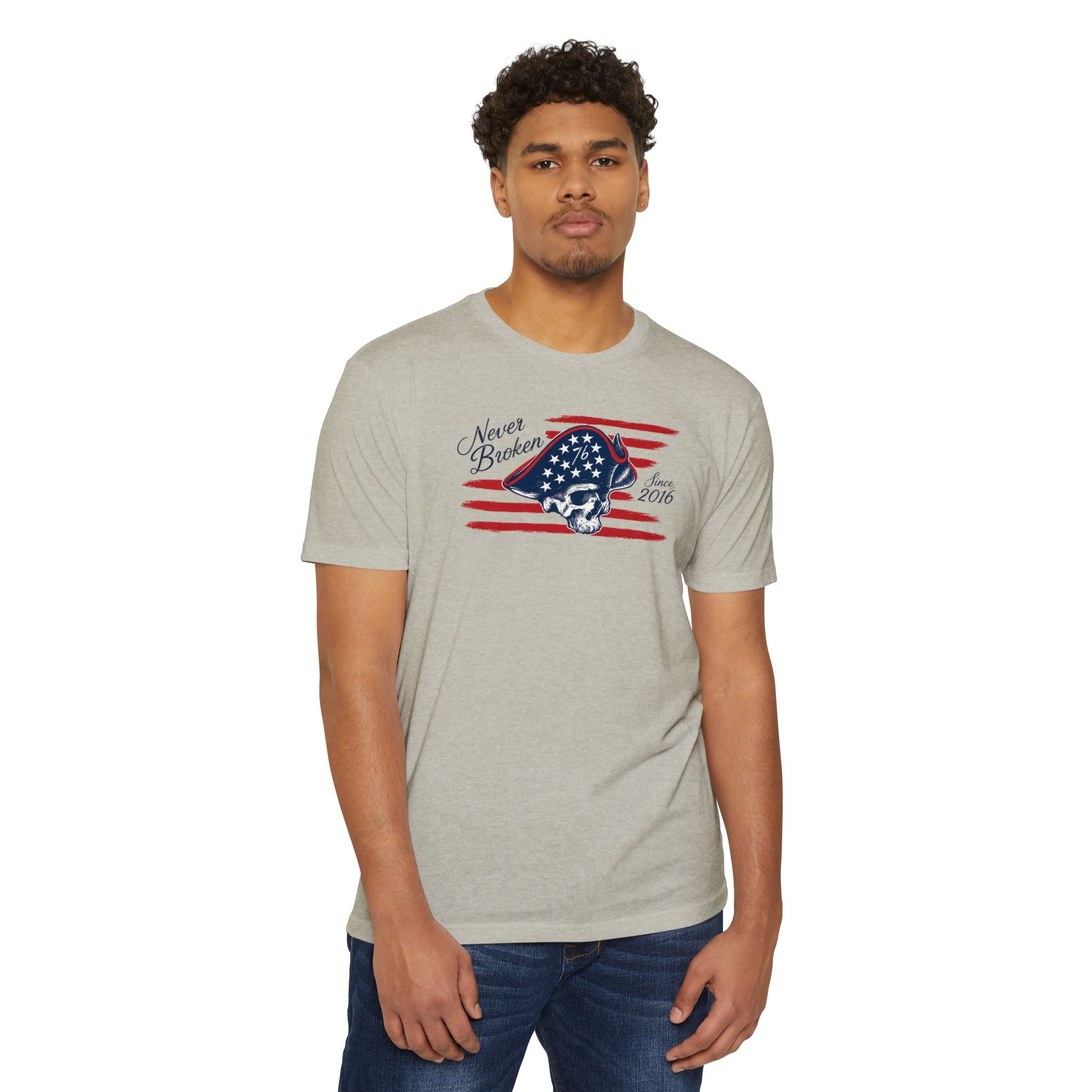 Never Broken - Patriotic Skull