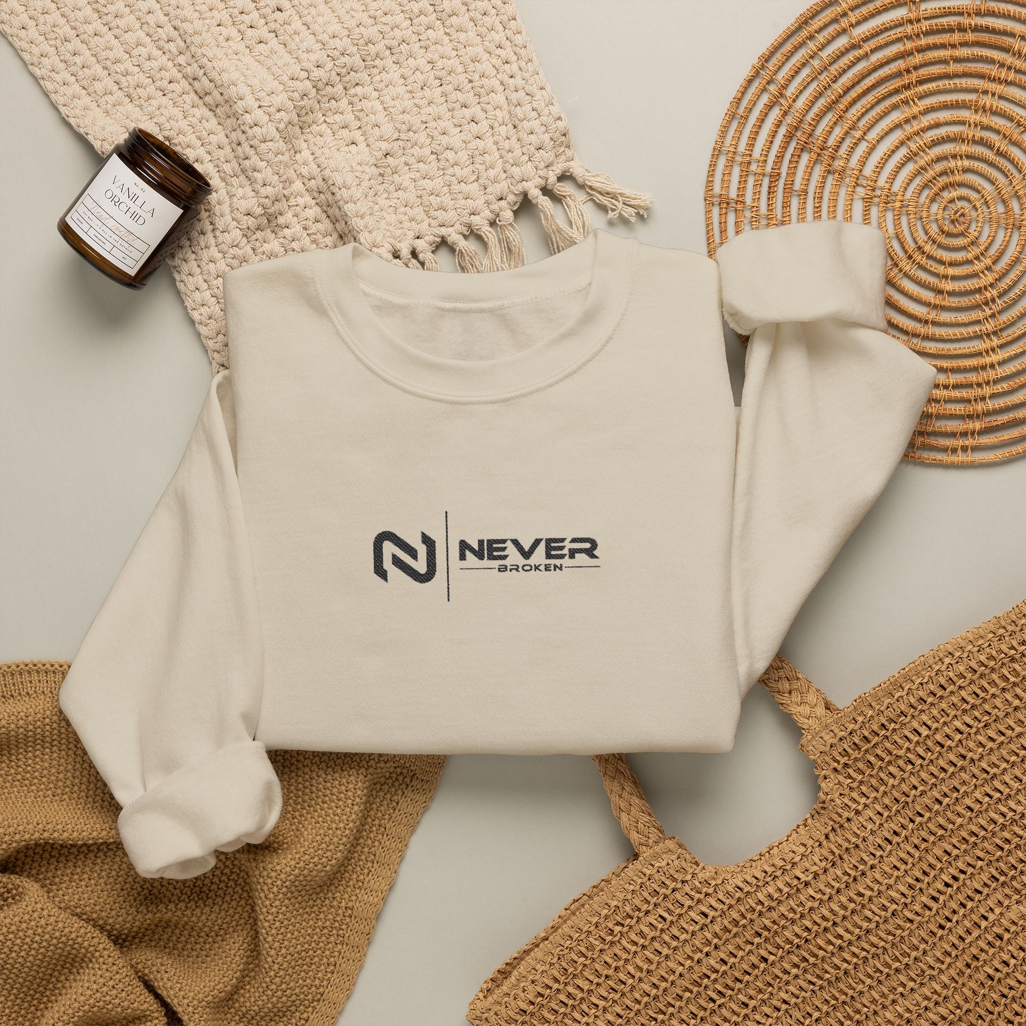 Embroidered Logo Crewneck