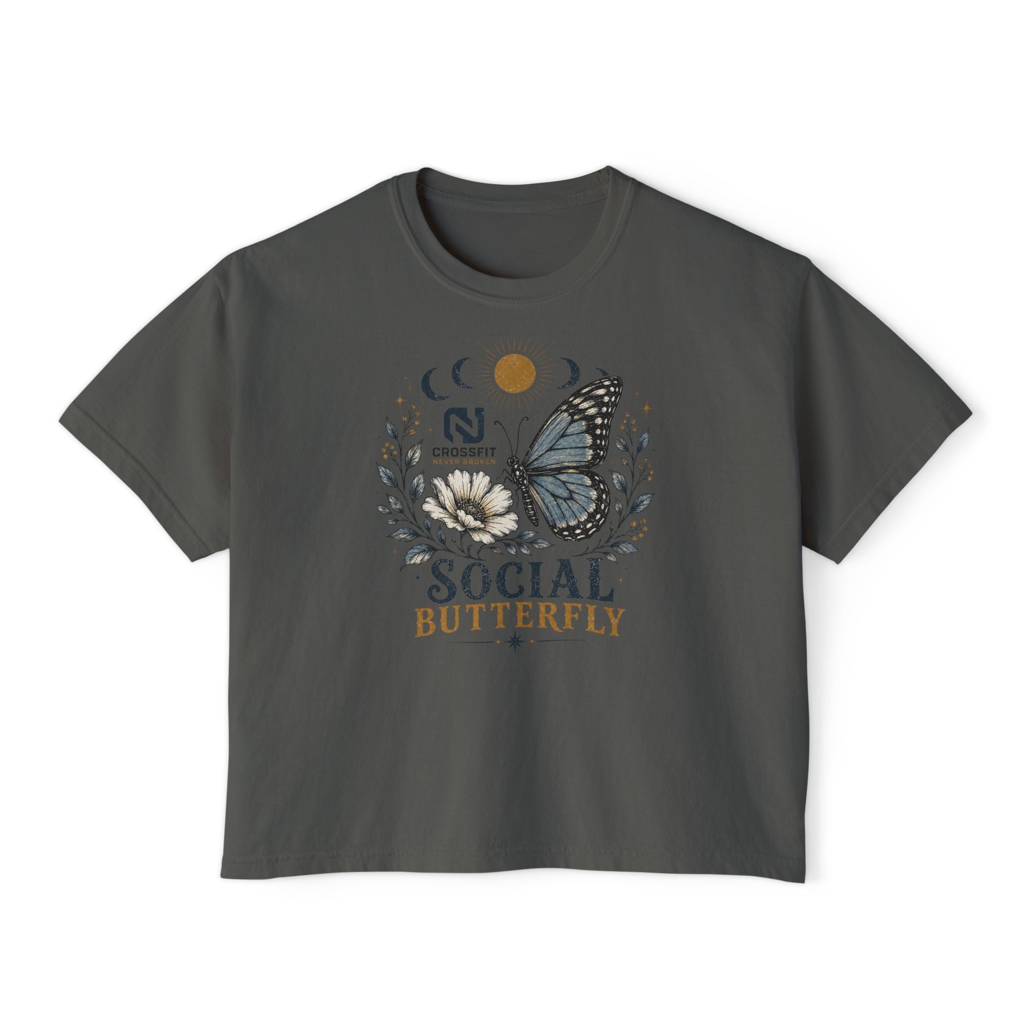 Social Butterfly Boxy Tee