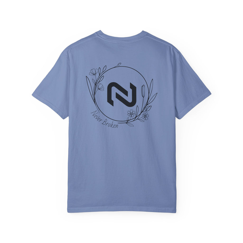 Never Broken Floral Circle Logo