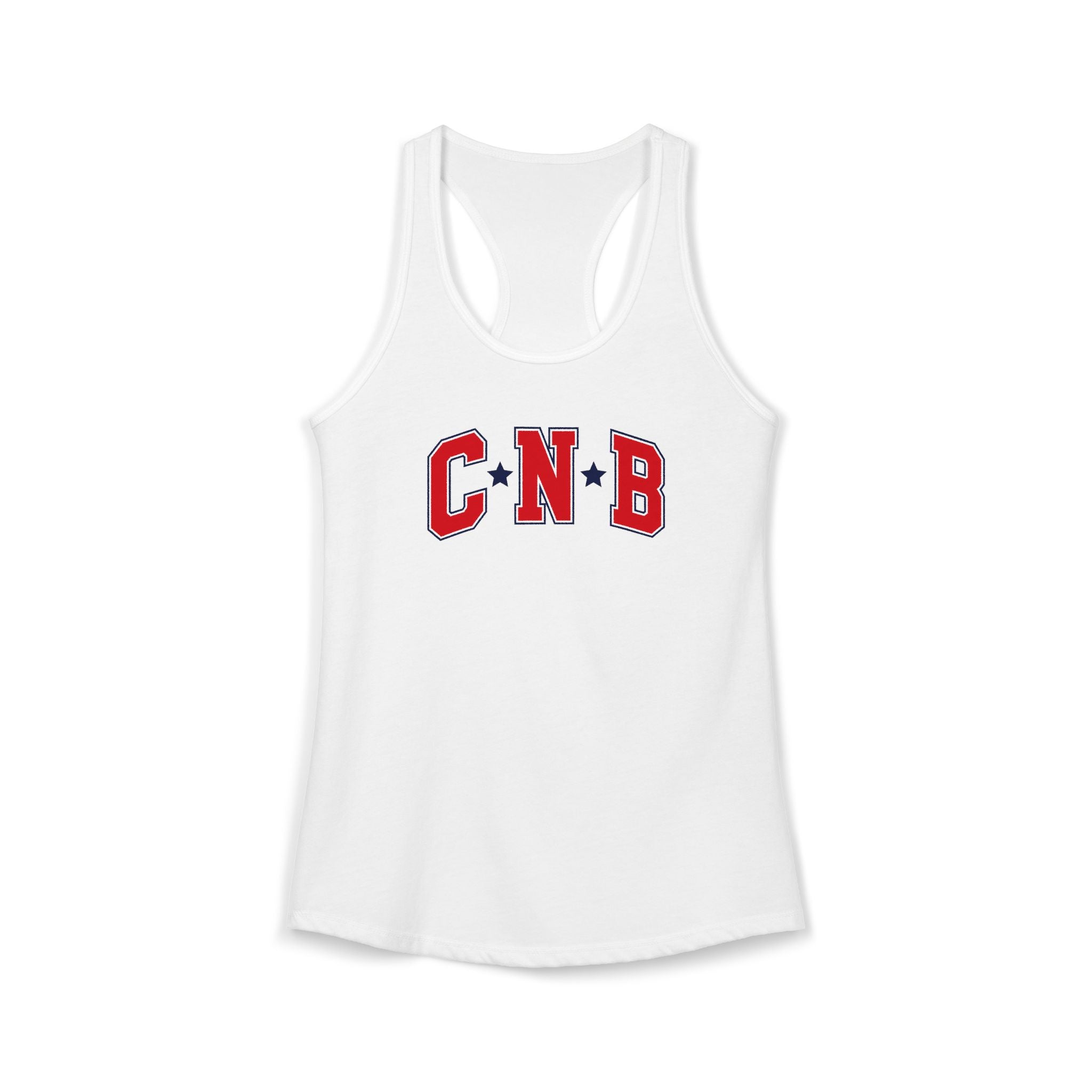 Red Varsity Logo Racerback