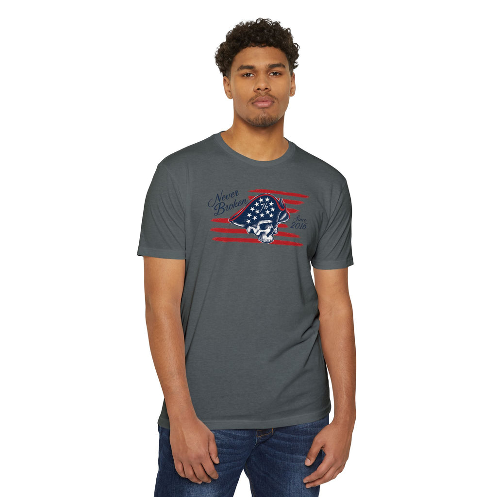 Never Broken - Patriotic Skull