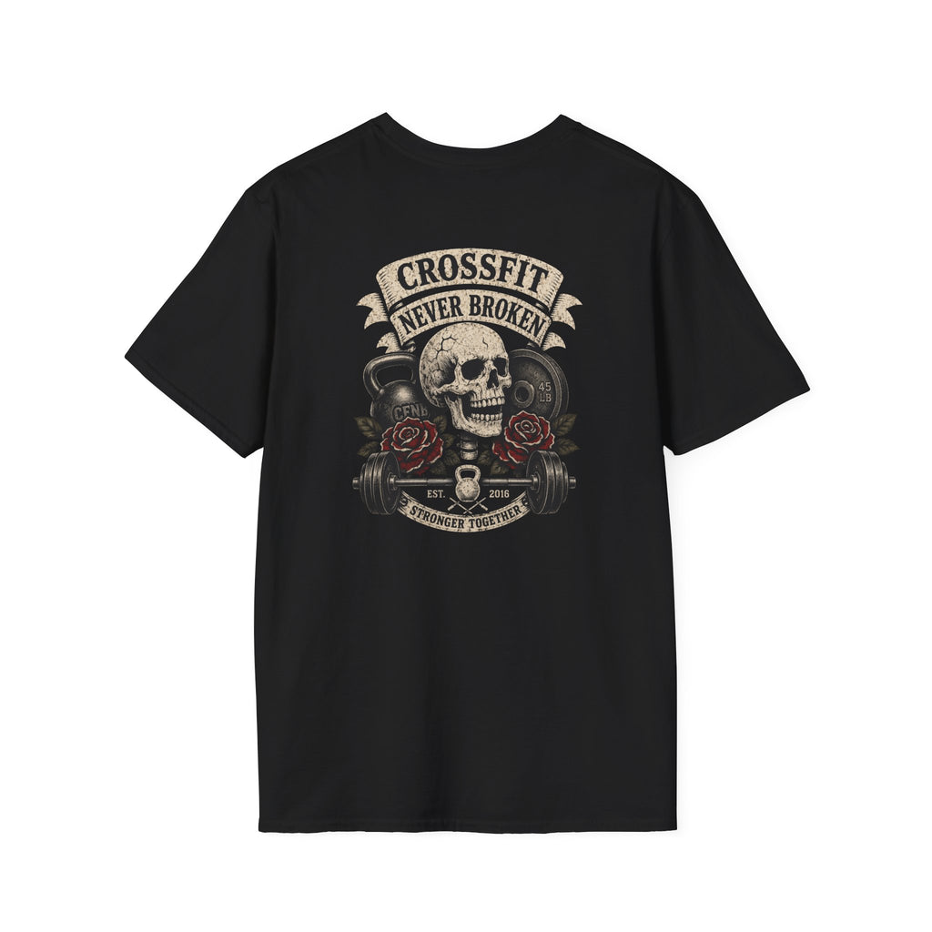 cnb banner, skull, roses, & weight