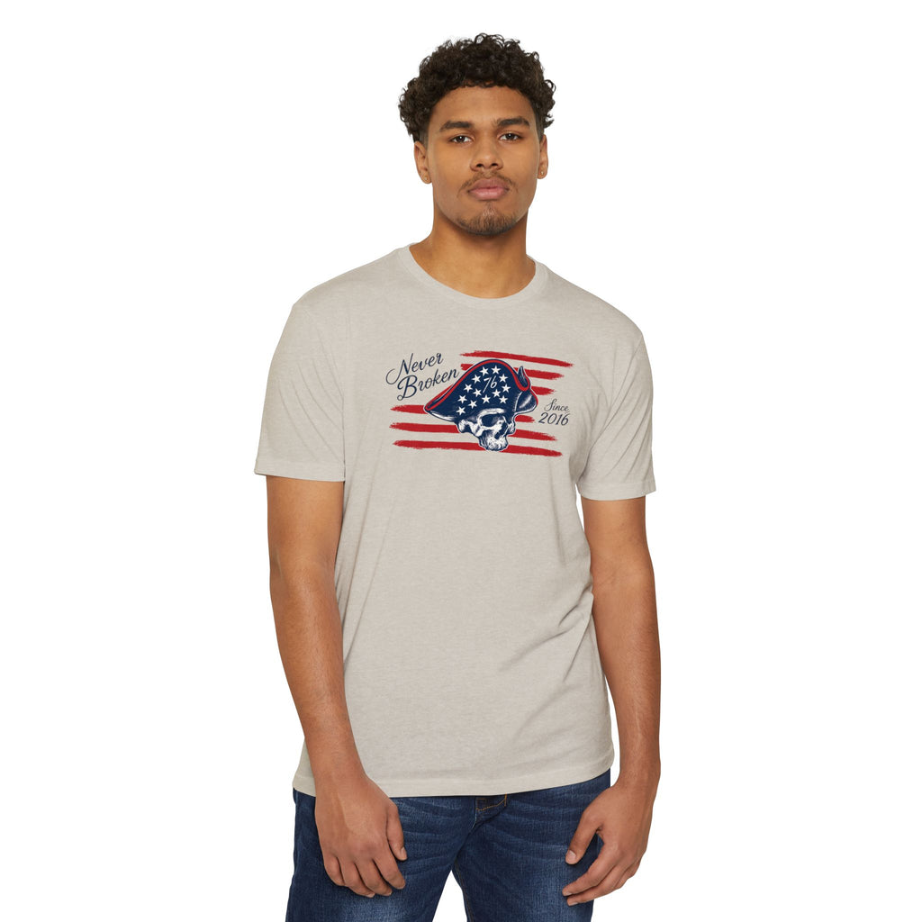 Never Broken - Patriotic Skull