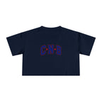 Crop Tee - C N B Varsity Letters Crop Top, Collegiate Casual