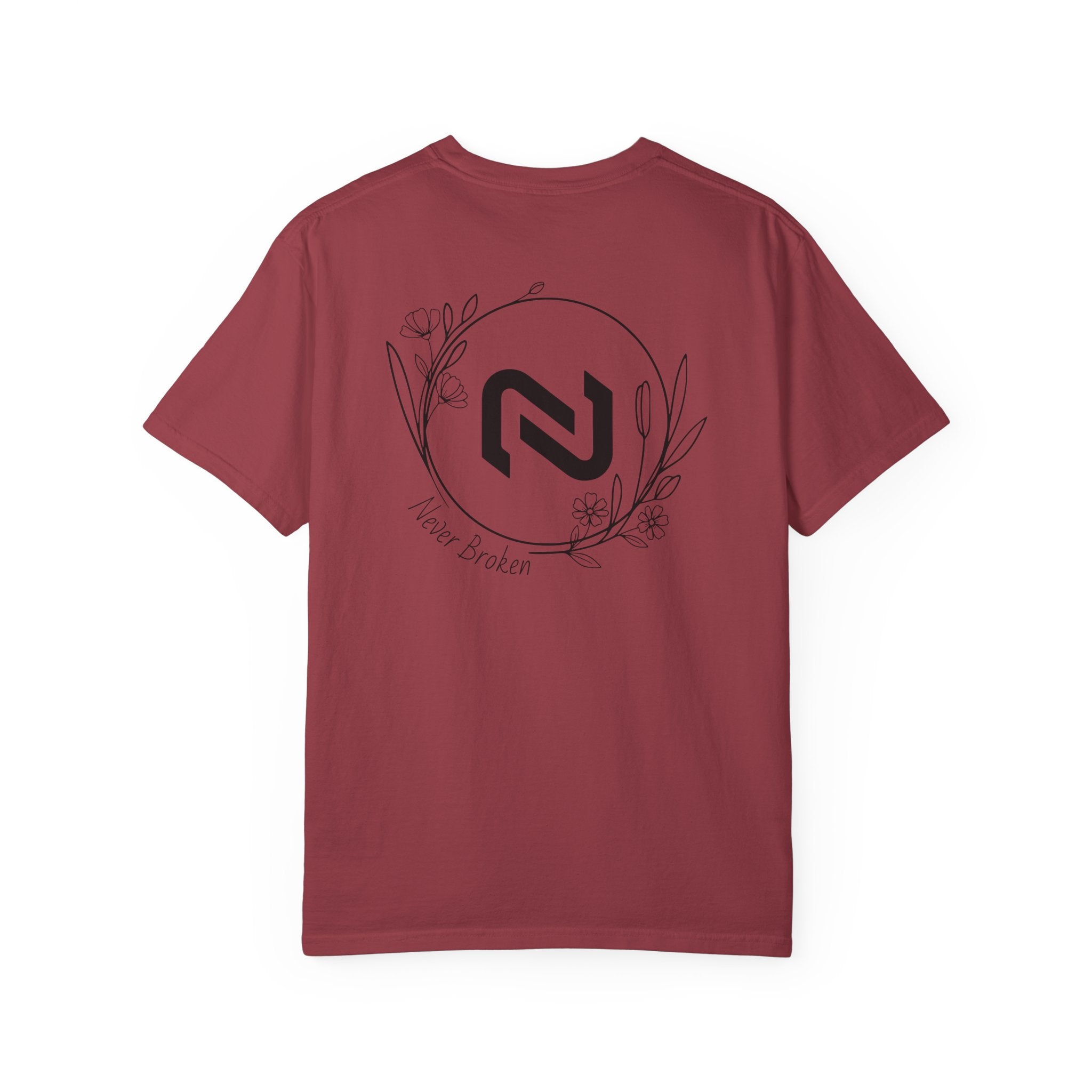 Never Broken Floral Circle Logo