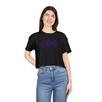 Crop Tee - C N B Varsity Letters Crop Top, Collegiate Casual