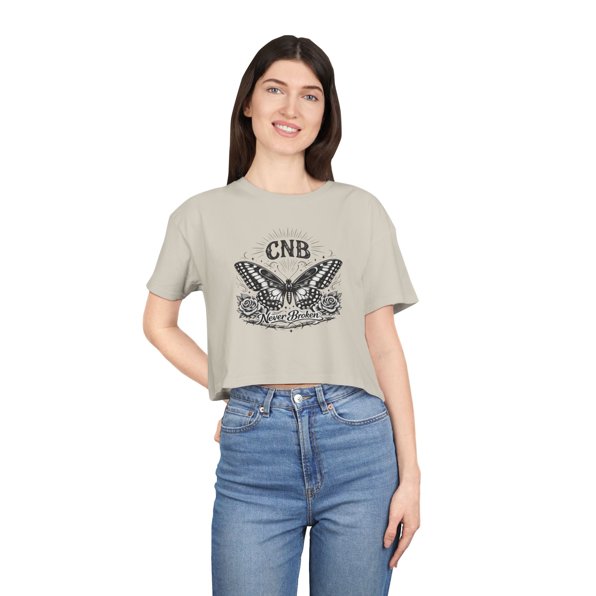 Butterfly Crop Tee