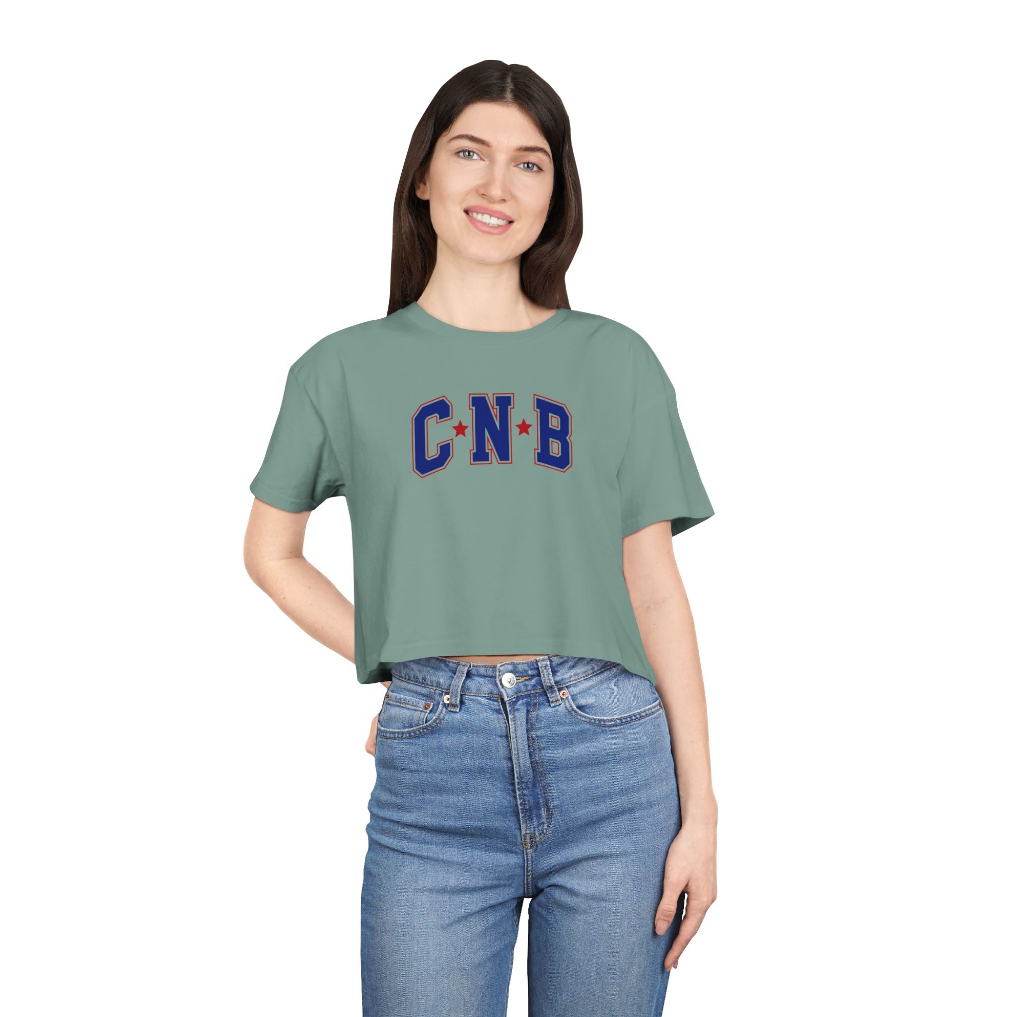 Varsity Letters Crop Tee