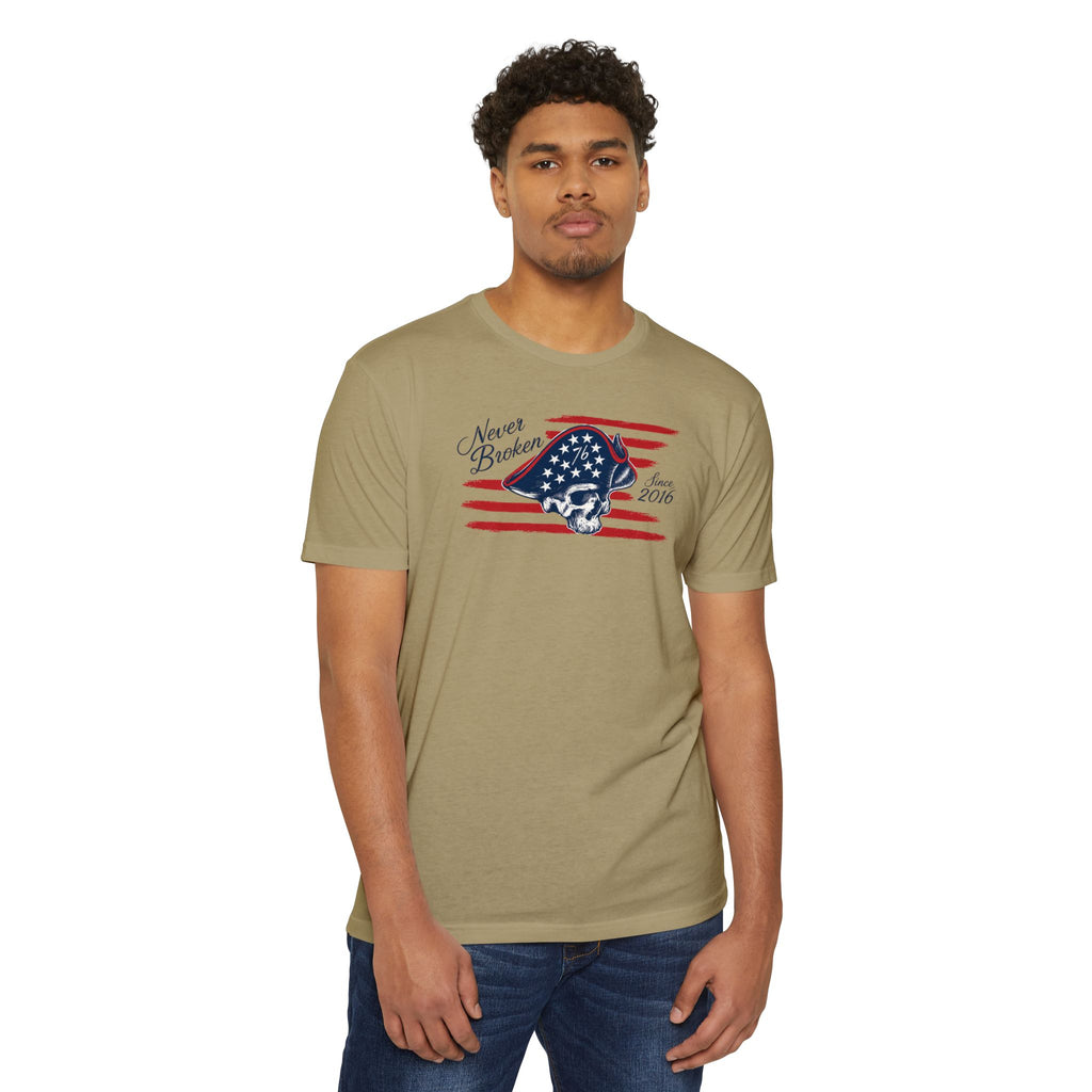 Never Broken - Patriotic Skull