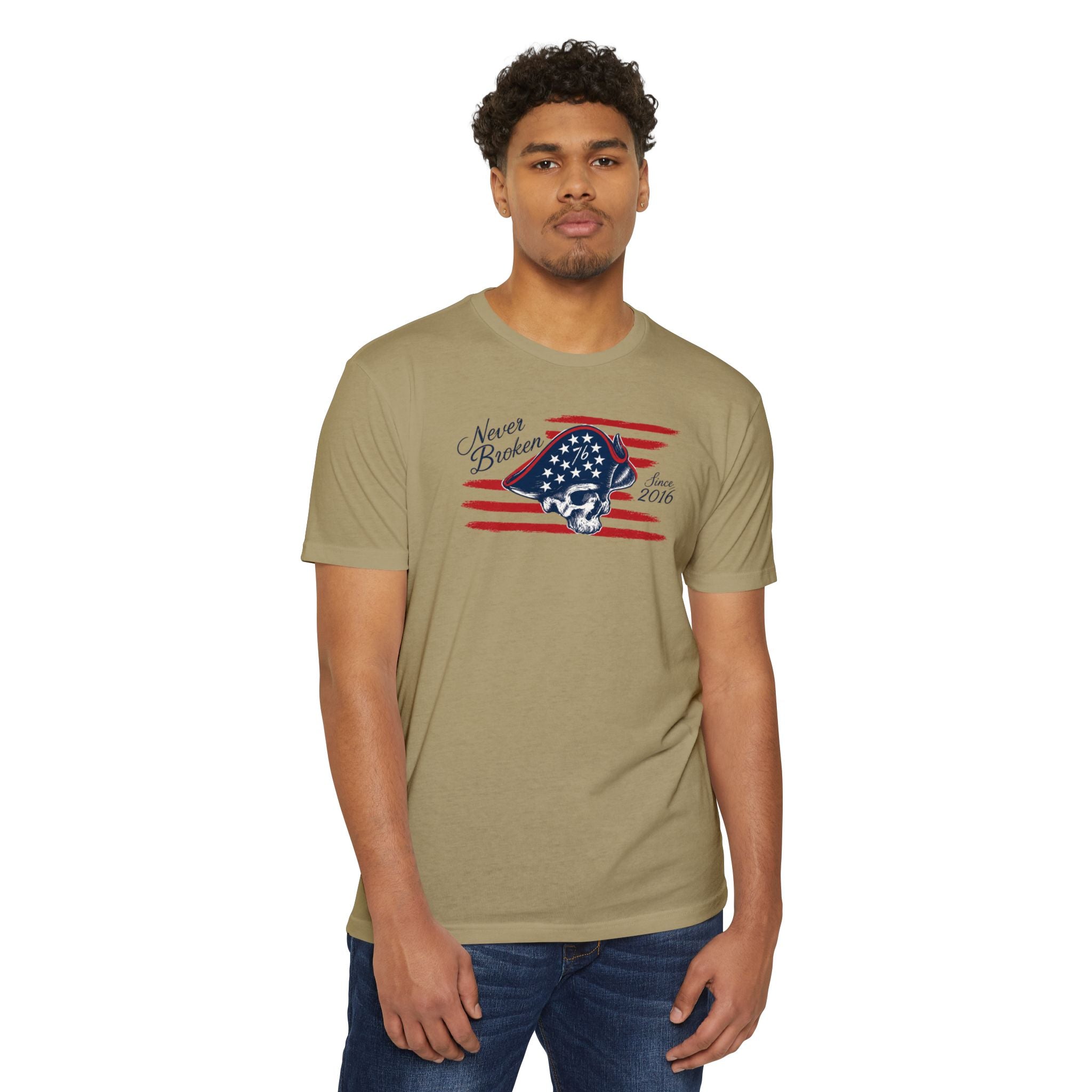 Never Broken - Patriotic Skull