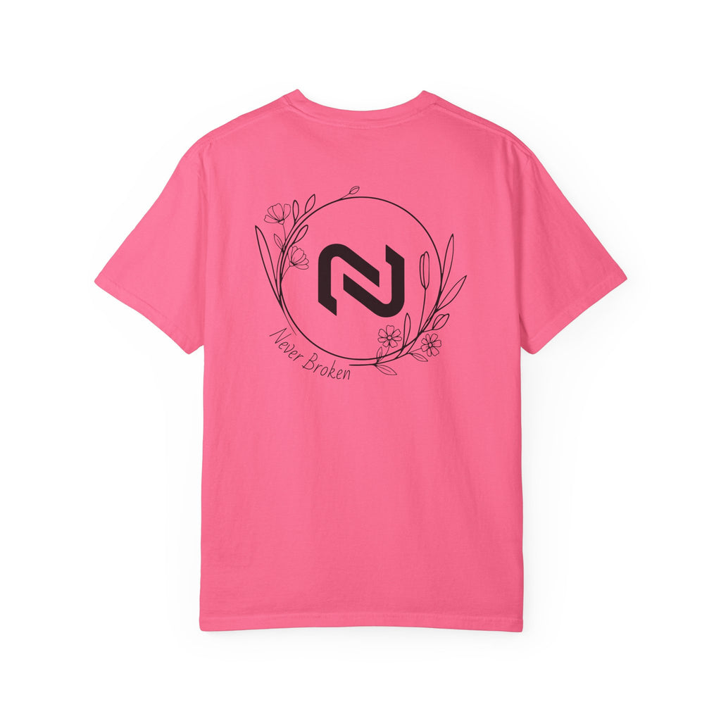Never Broken Floral Circle Logo