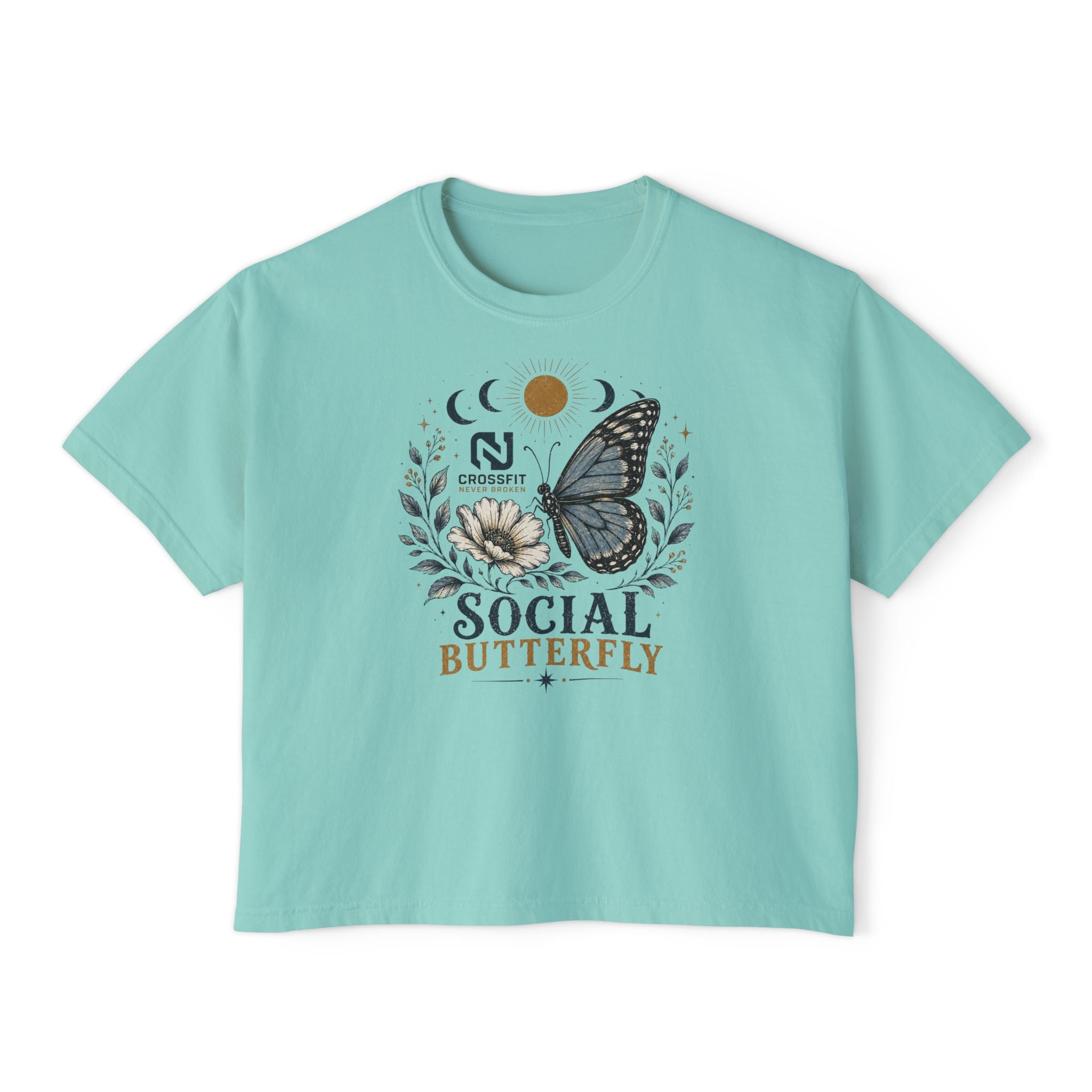Social Butterfly Boxy Tee