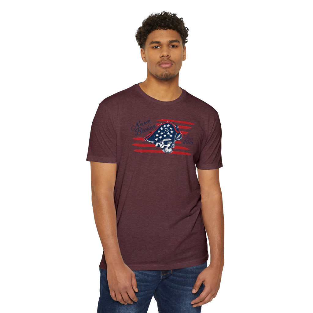Never Broken - Patriotic Skull