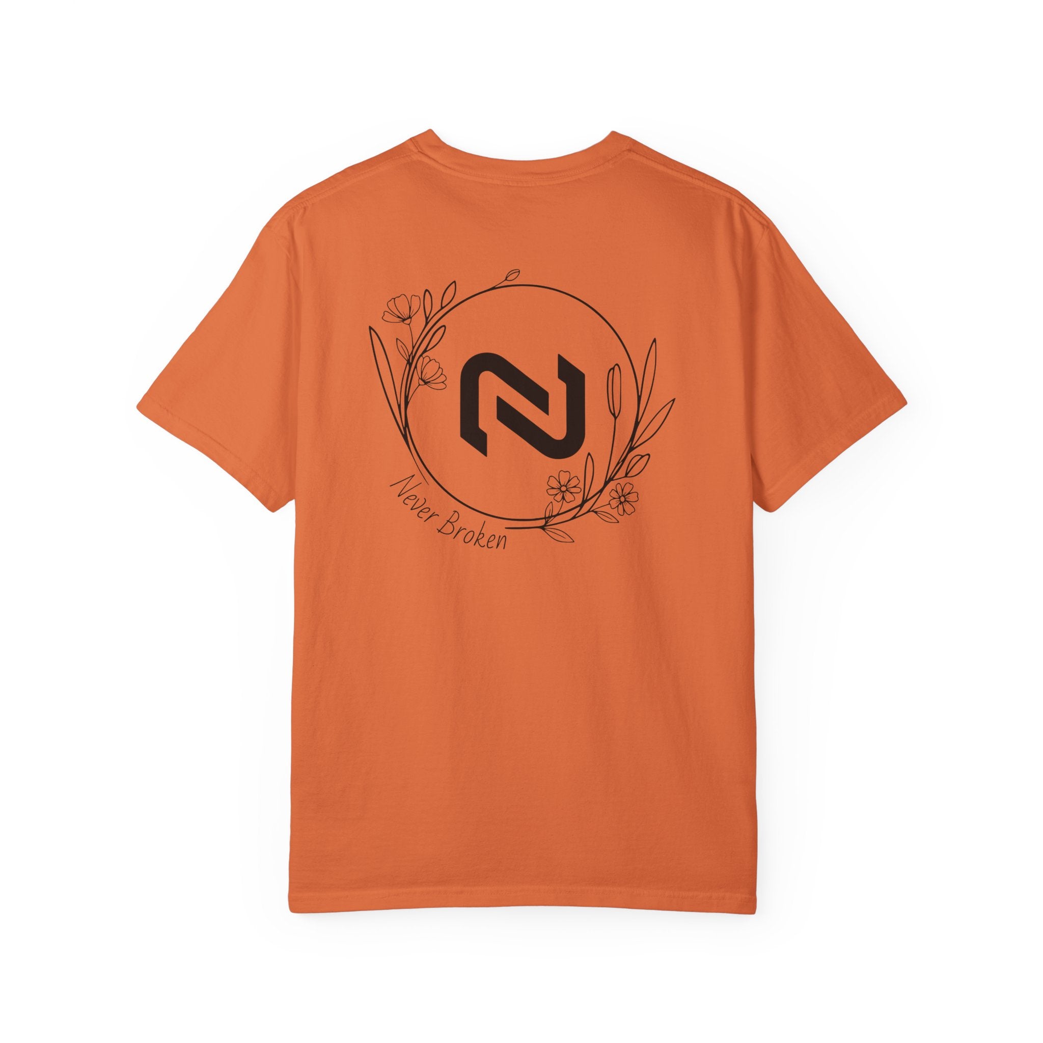 Never Broken Floral Circle Logo