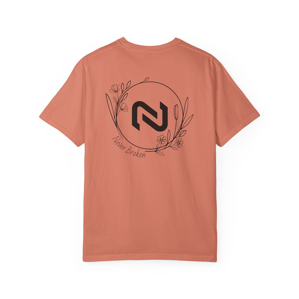 Never Broken Floral Circle Logo