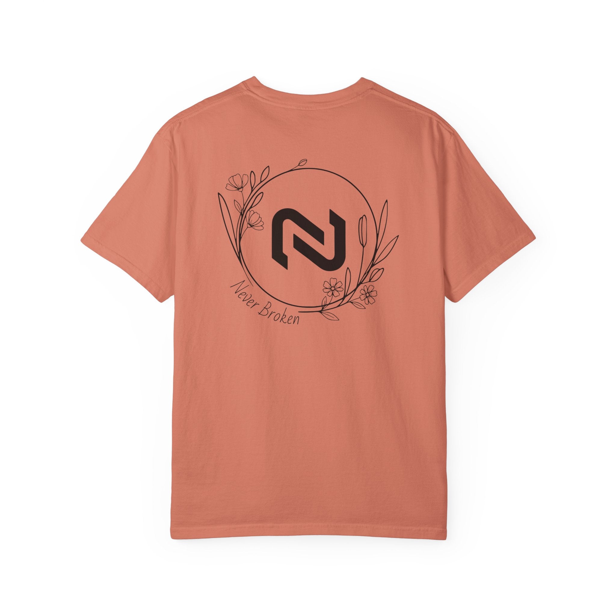 Never Broken Floral Circle Logo