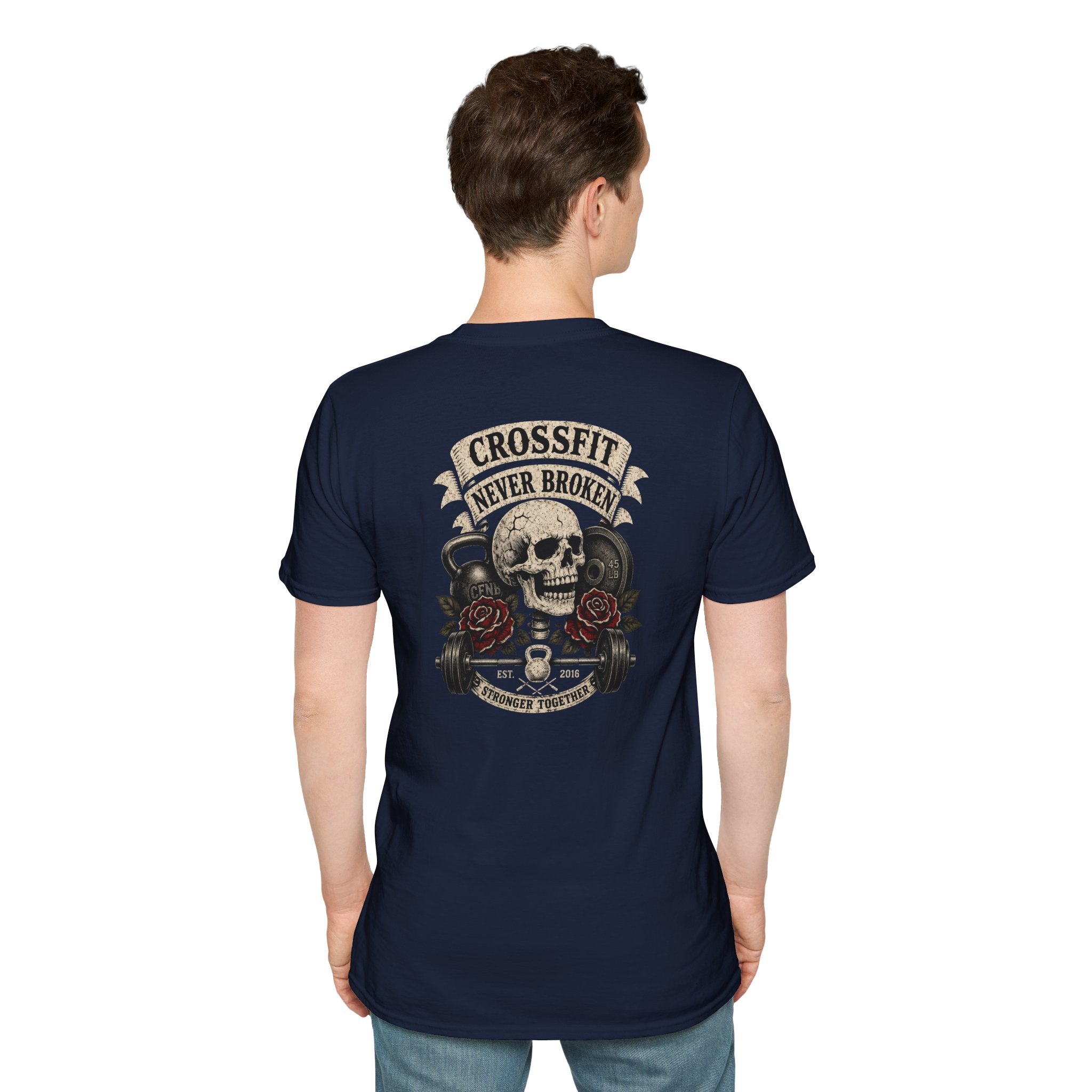 cnb banner, skull, roses, & weight