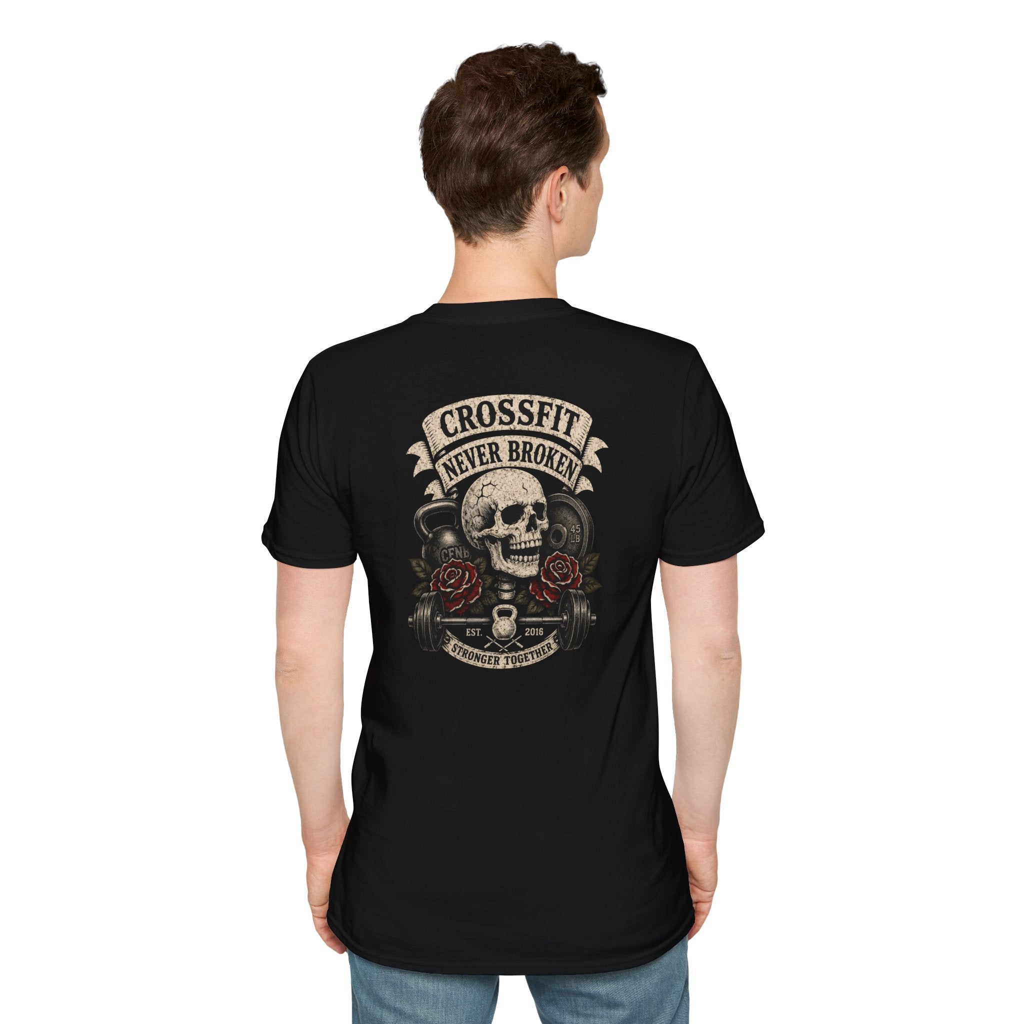 cnb banner, skull, roses, & weight