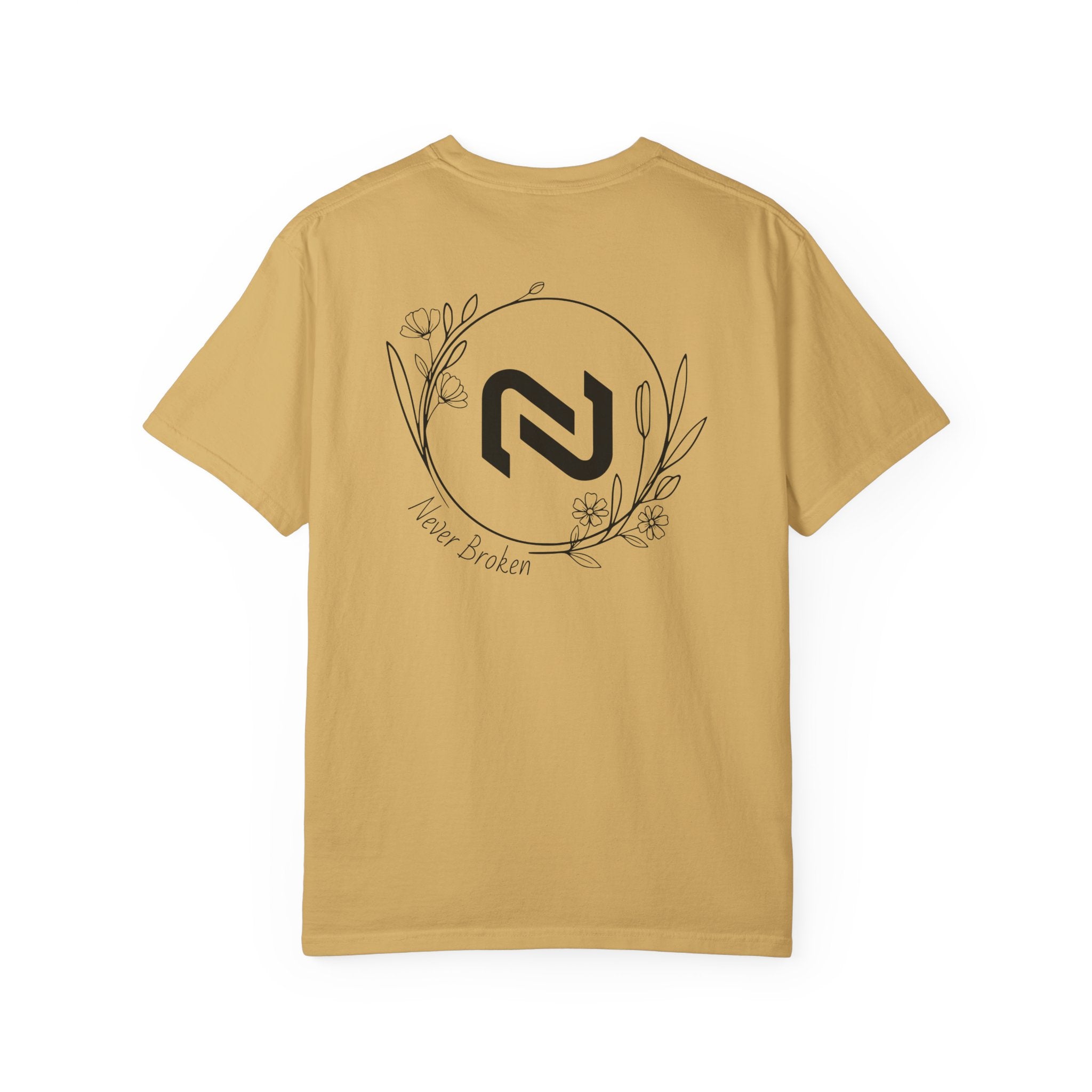 Never Broken Floral Circle Logo