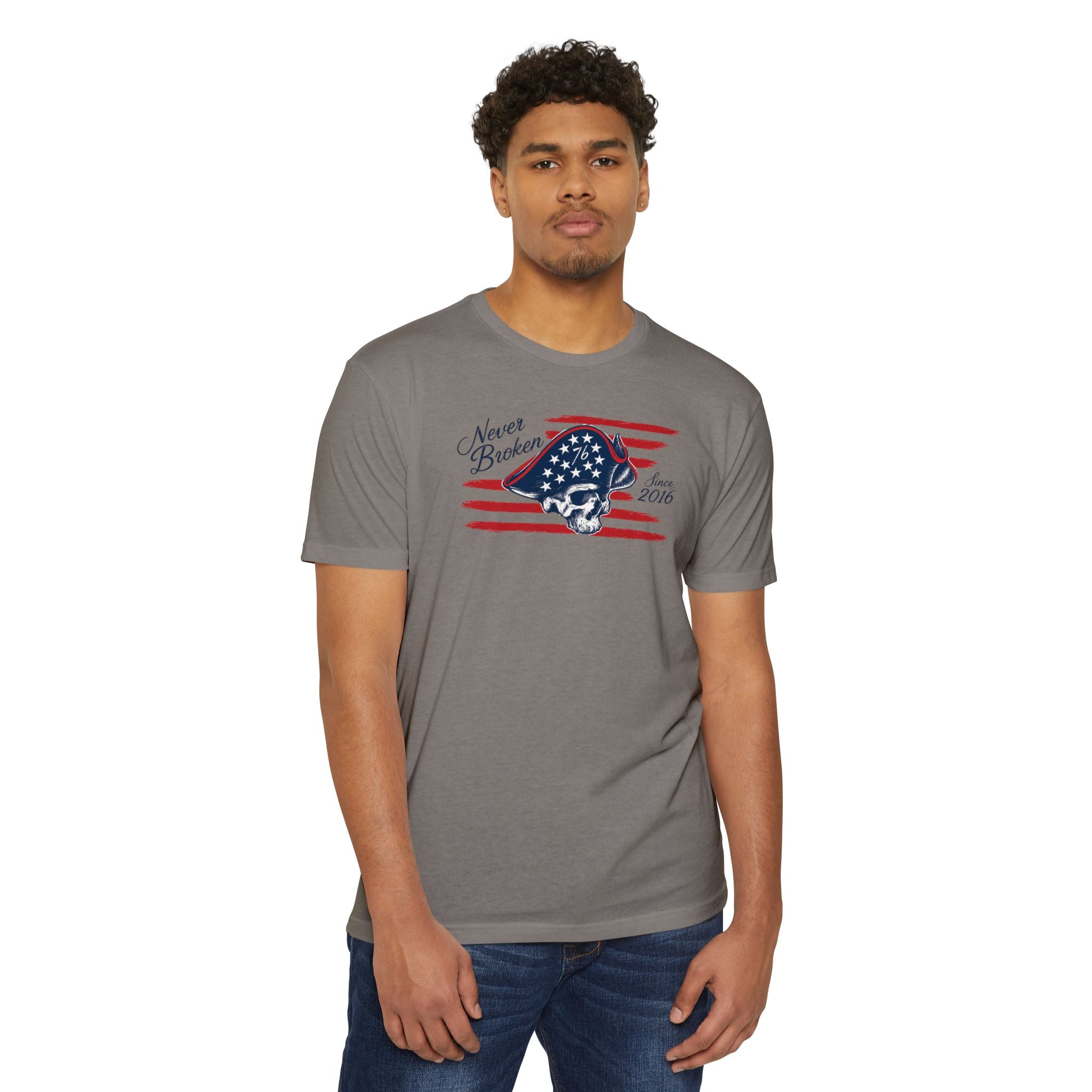 Never Broken - Patriotic Skull
