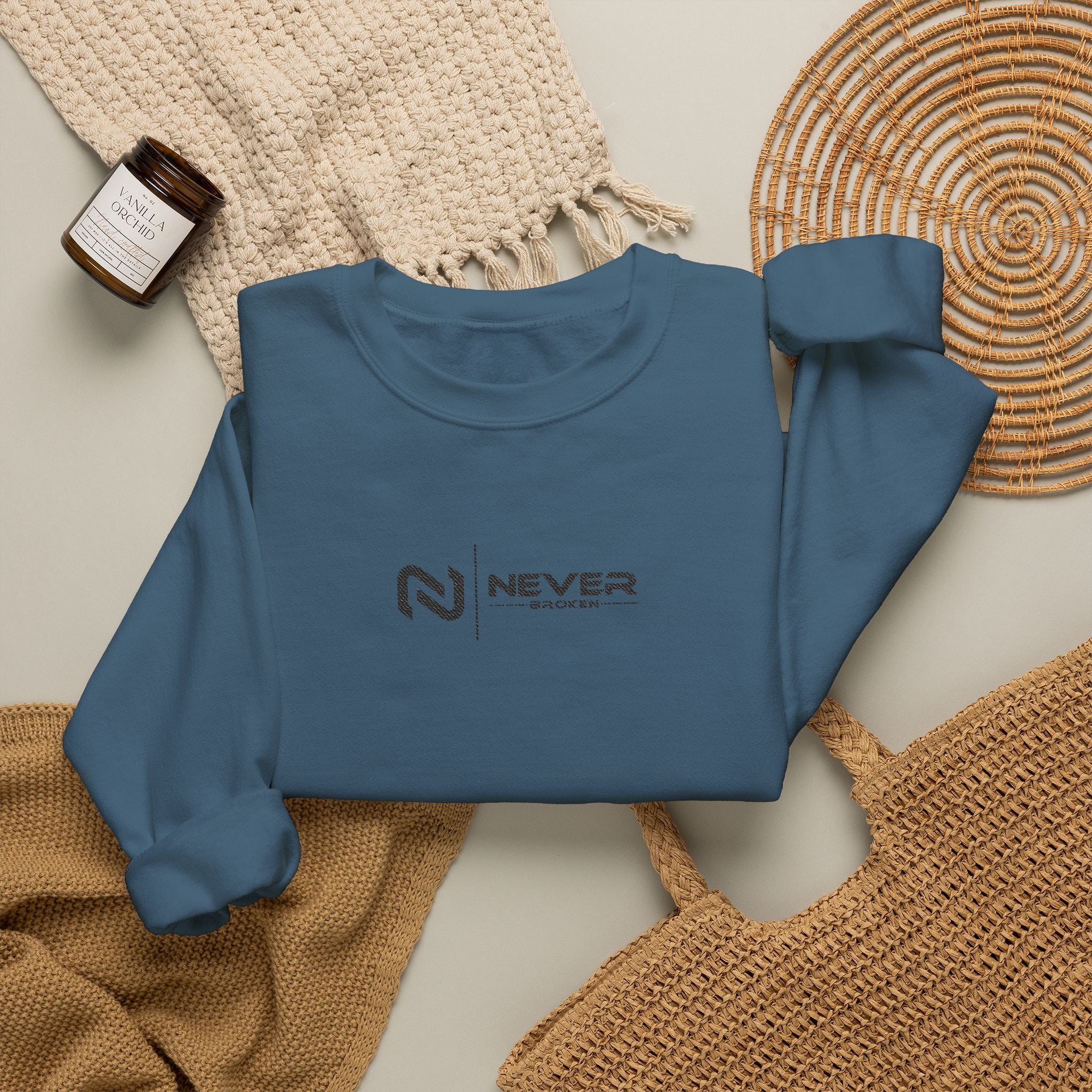 Embroidered Logo Crewneck