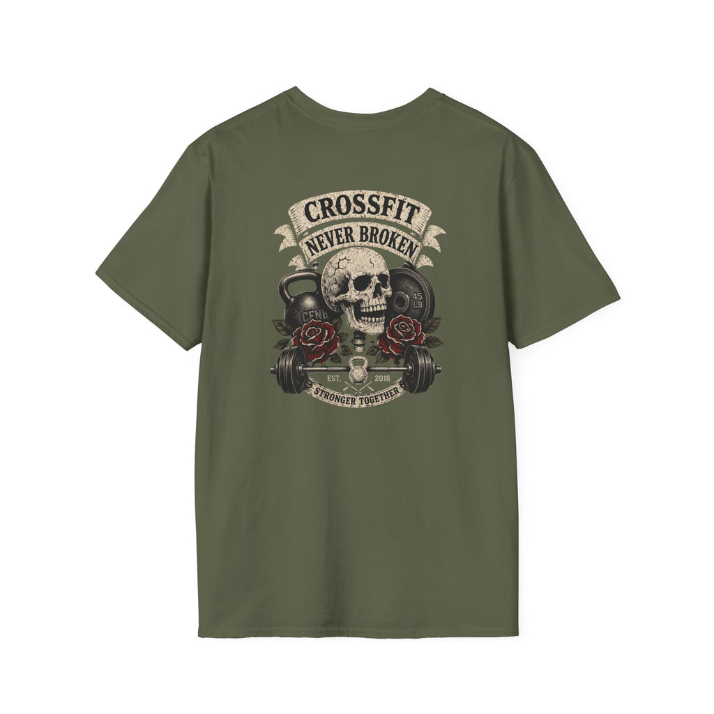 cnb banner, skull, roses, & weight