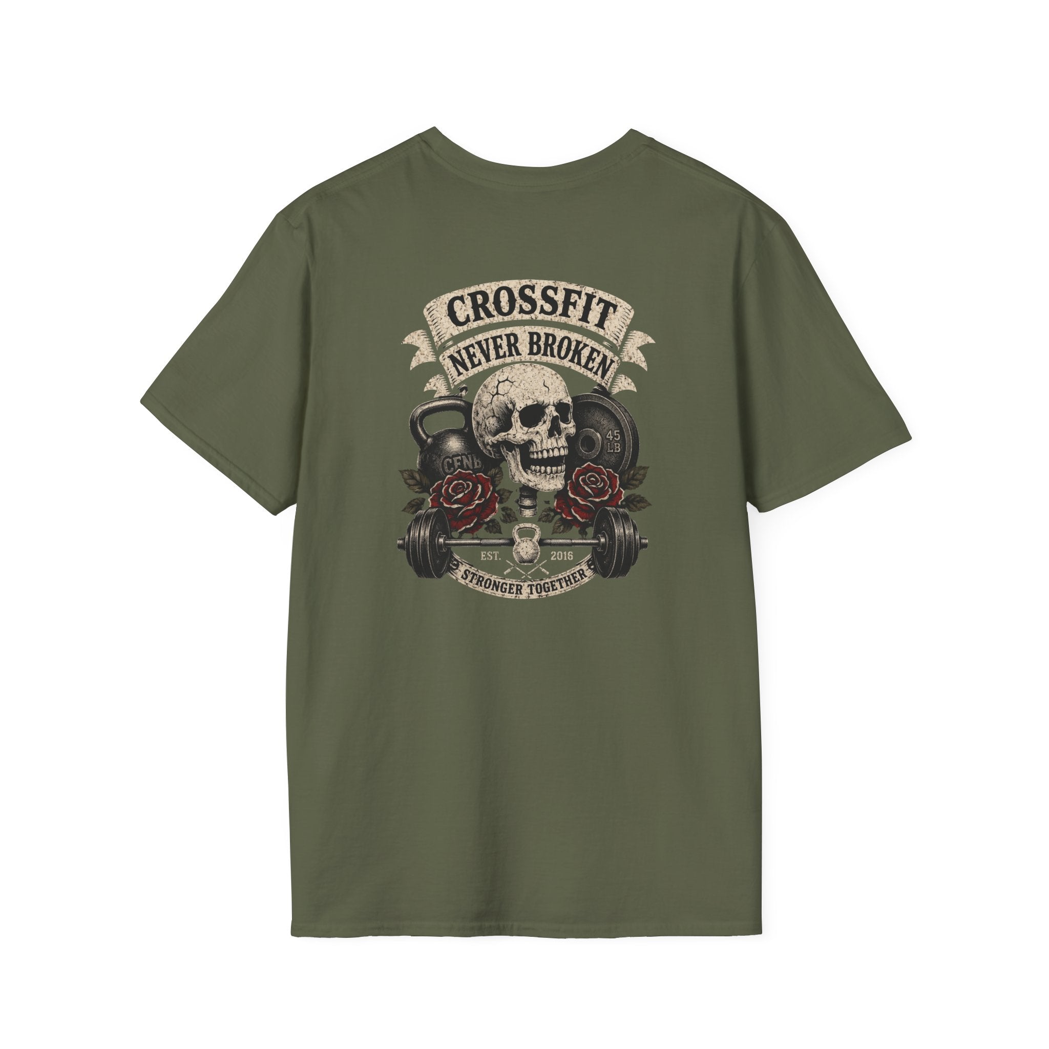 cnb banner, skull, roses, & weight