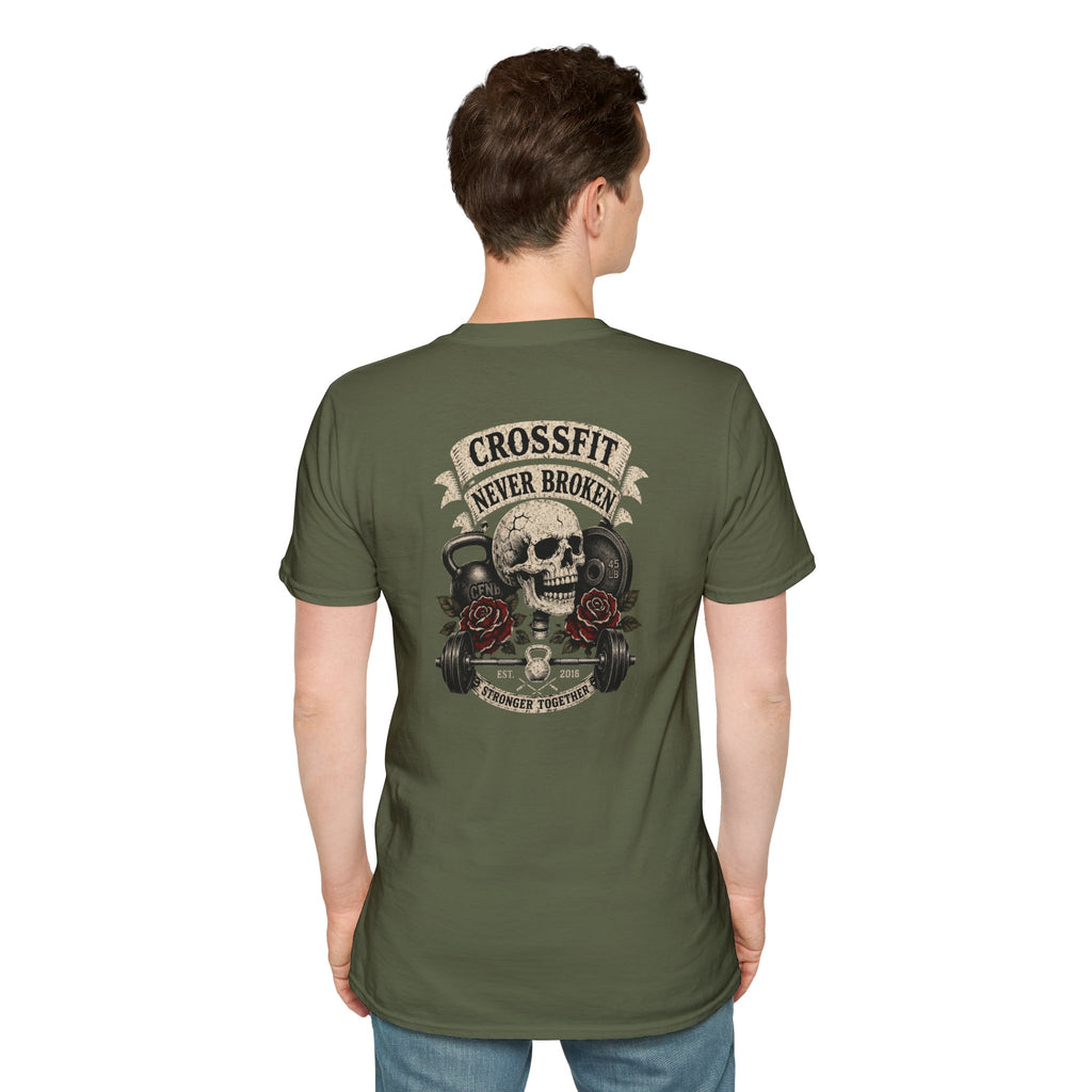 cnb banner, skull, roses, & weight