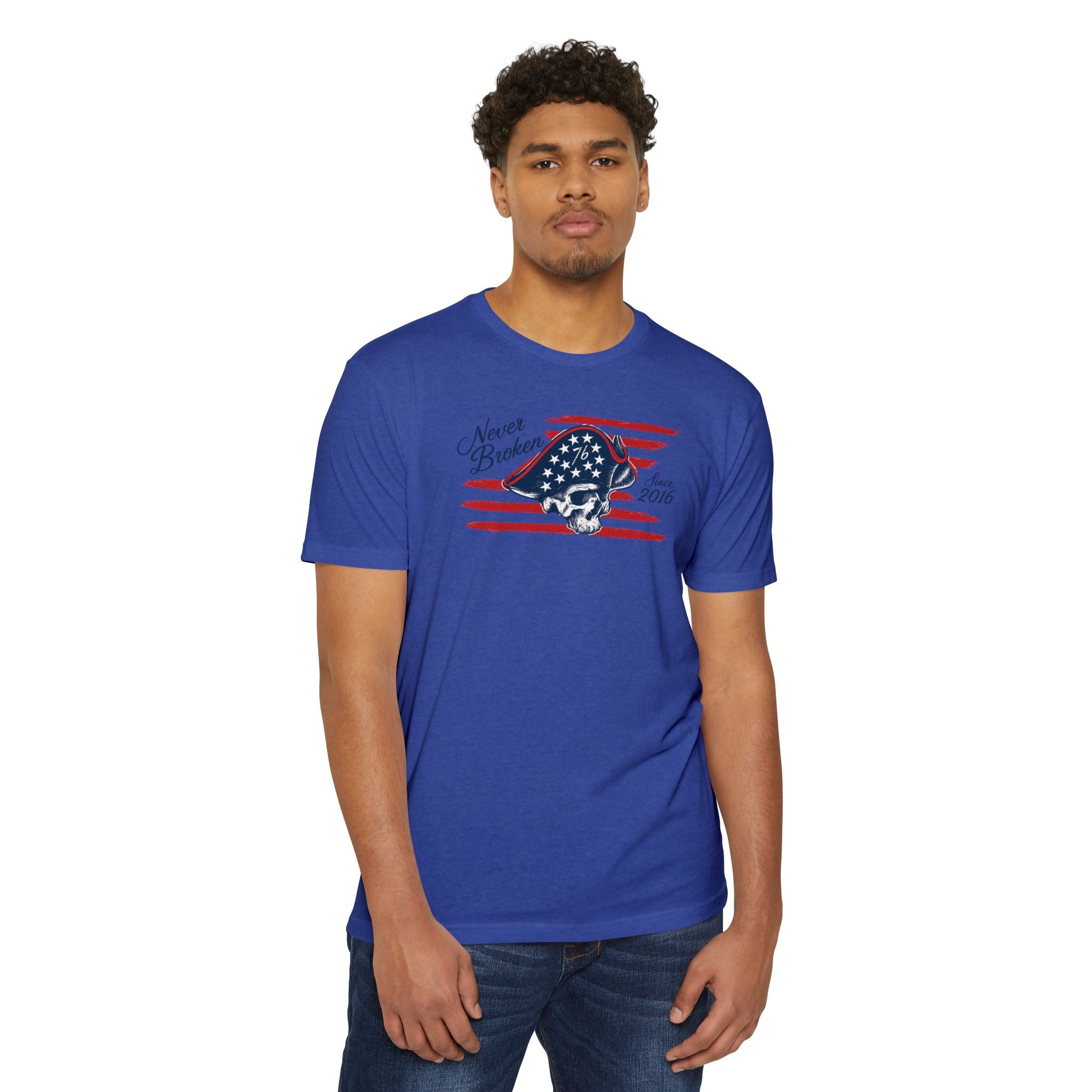 Never Broken - Patriotic Skull