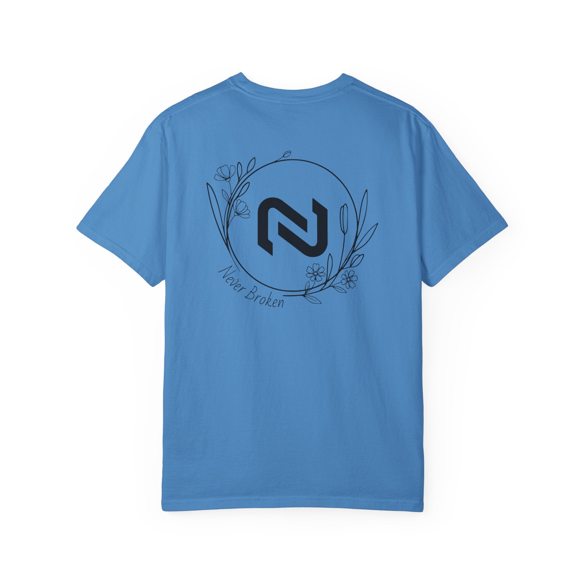 Never Broken Floral Circle Logo