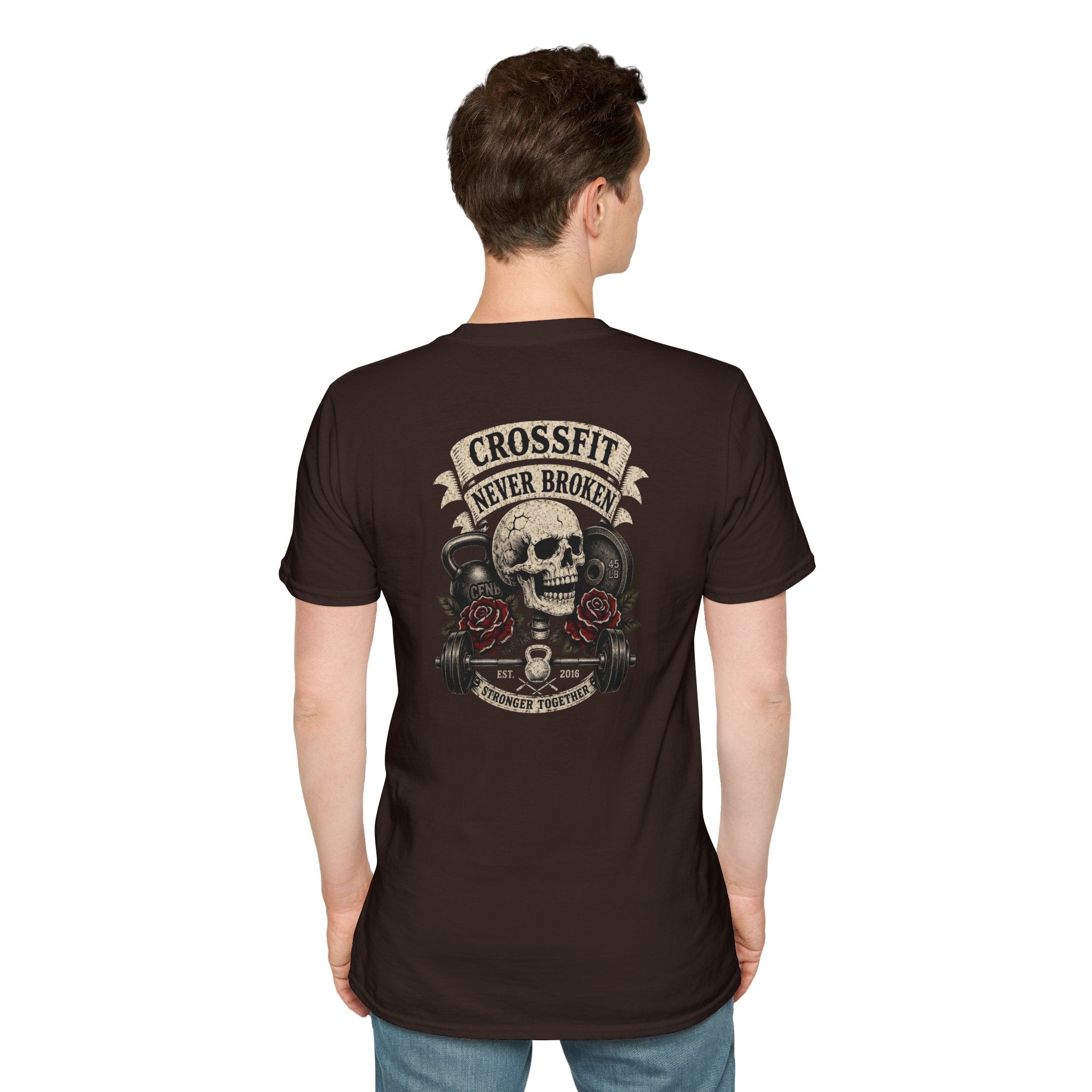 cnb banner, skull, roses, & weight