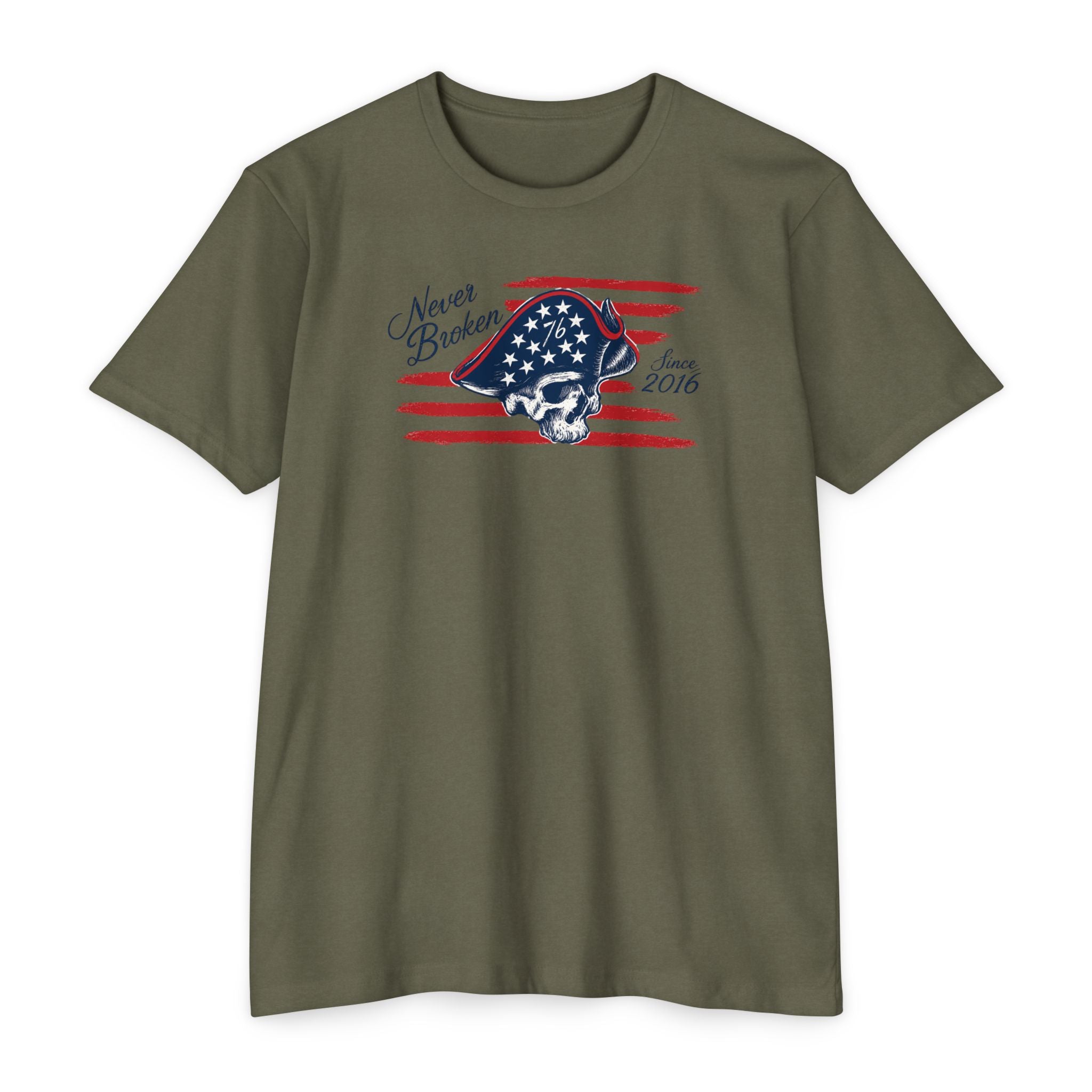 Never Broken - Patriotic Skull
