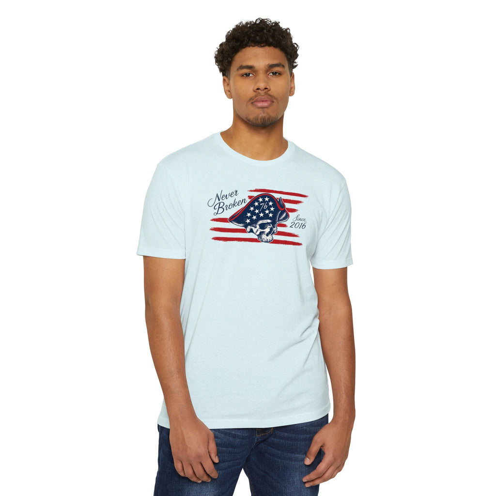 Never Broken - Patriotic Skull