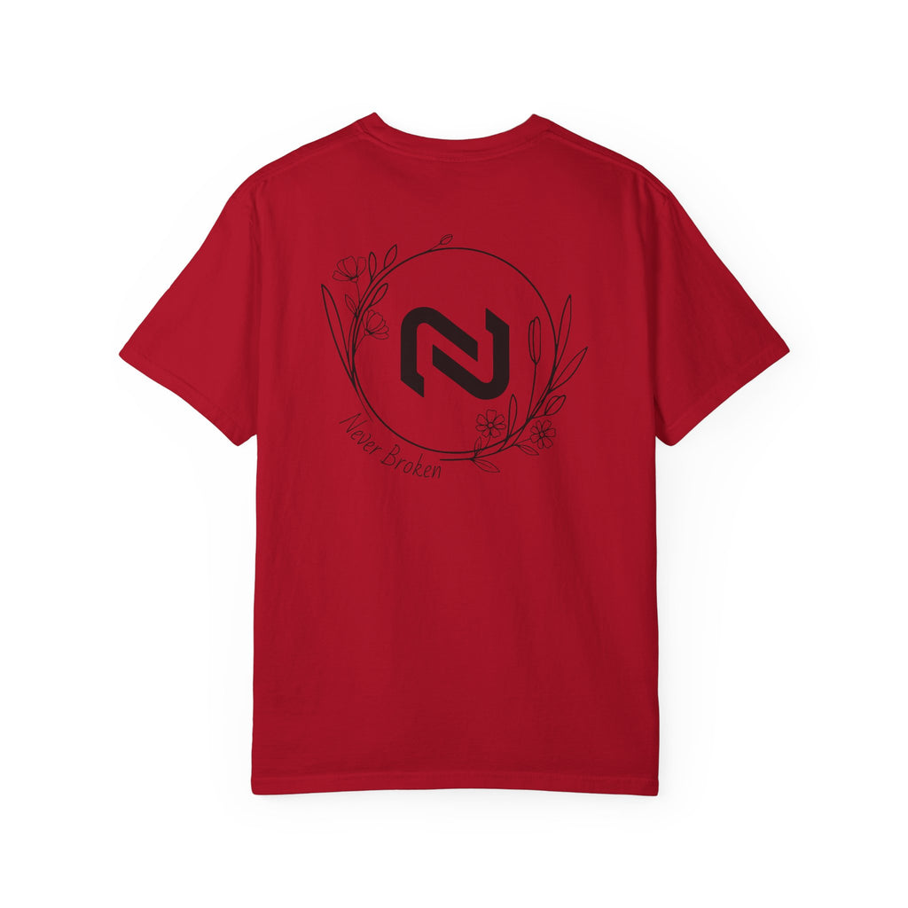 Never Broken Floral Circle Logo