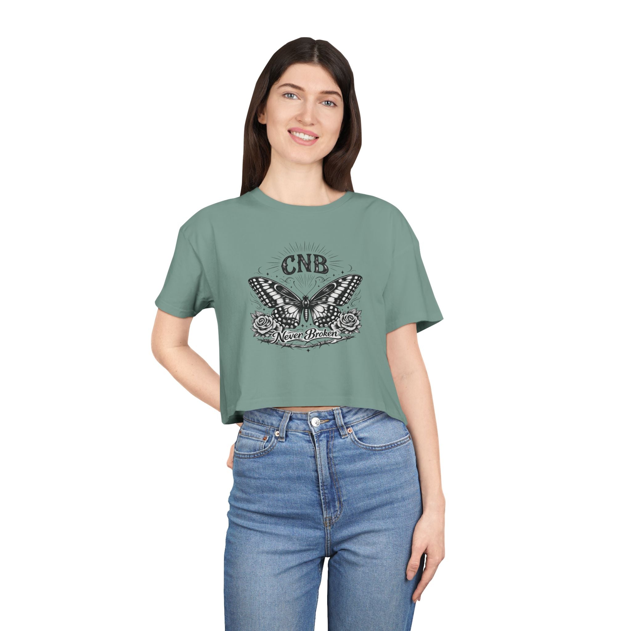 Butterfly Crop Tee