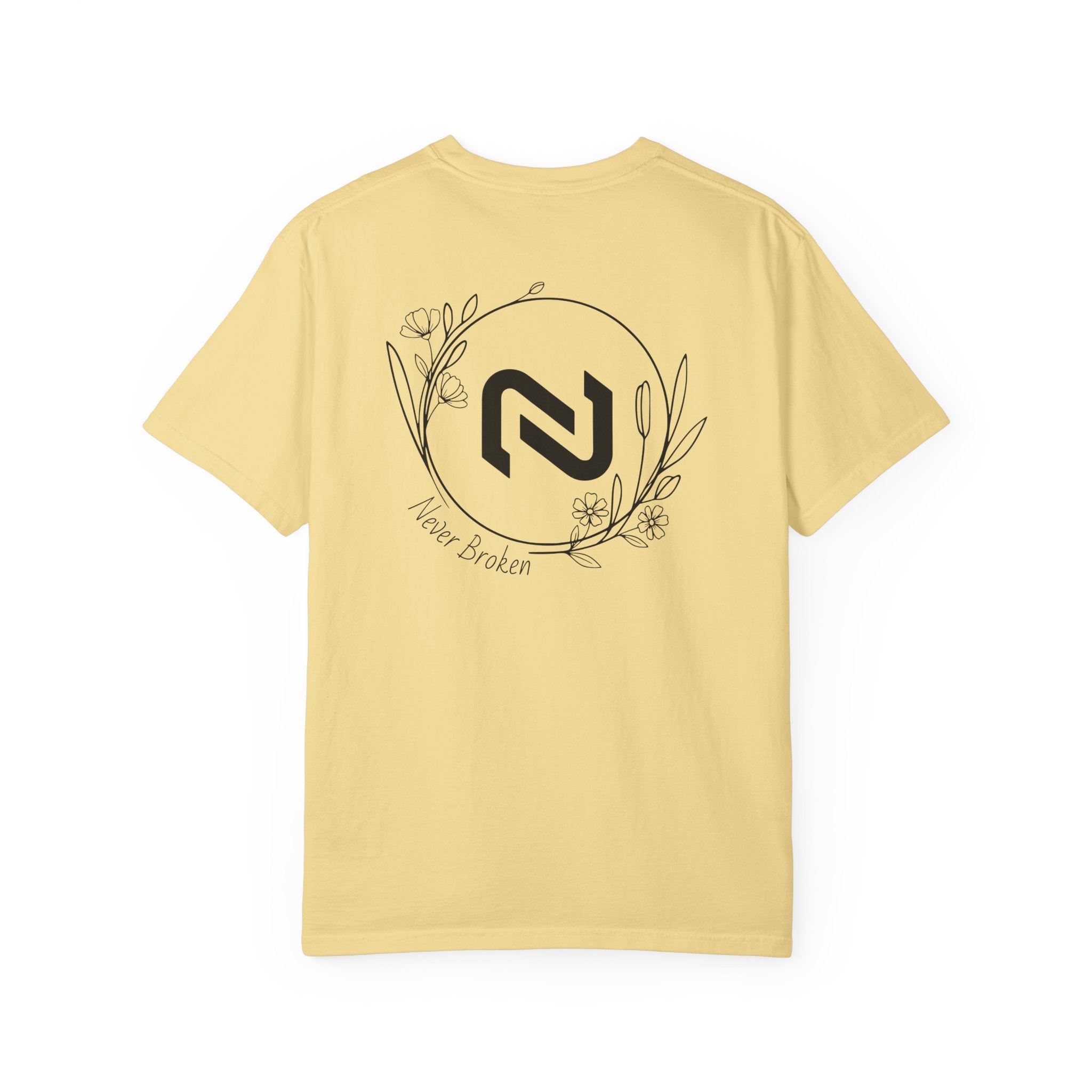 Never Broken Floral Circle Logo