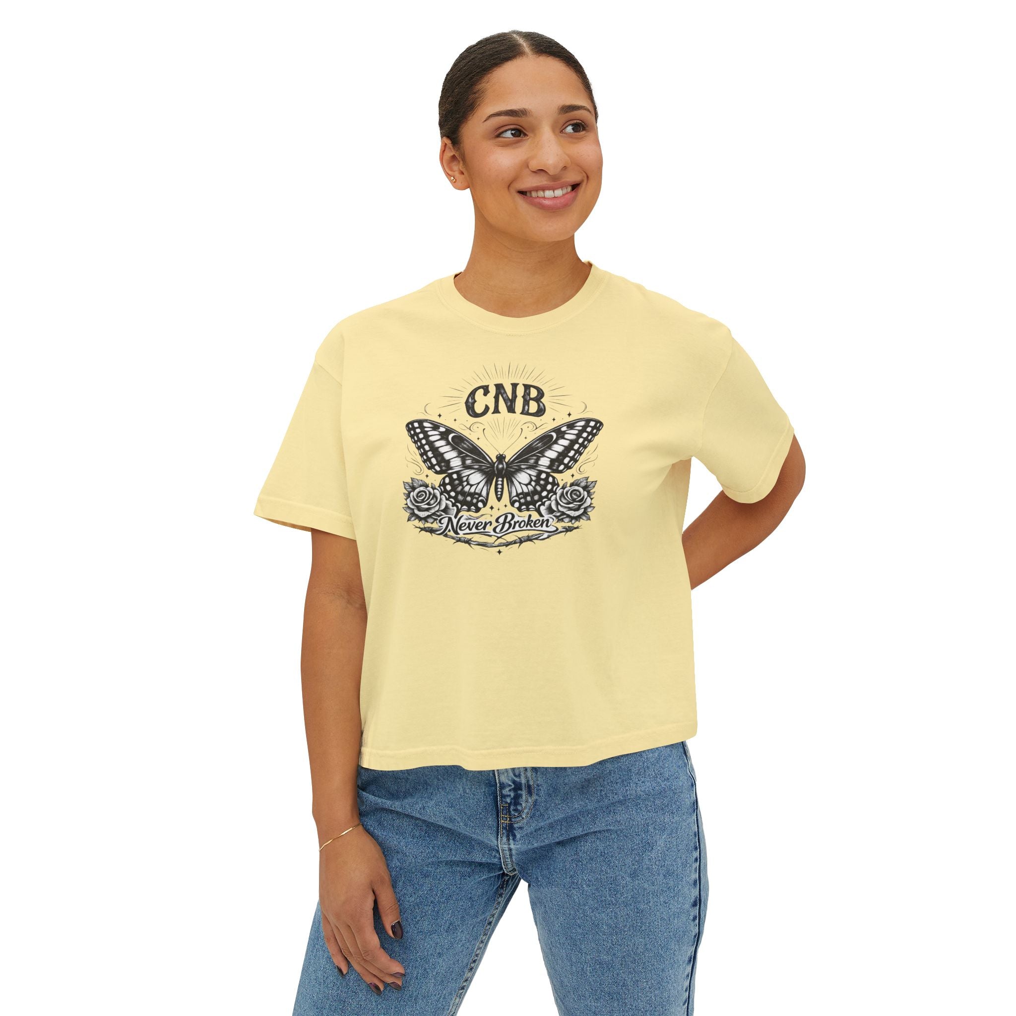 Butterfly Boxy Tee