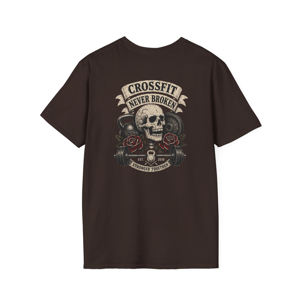 cnb banner, skull, roses, & weight